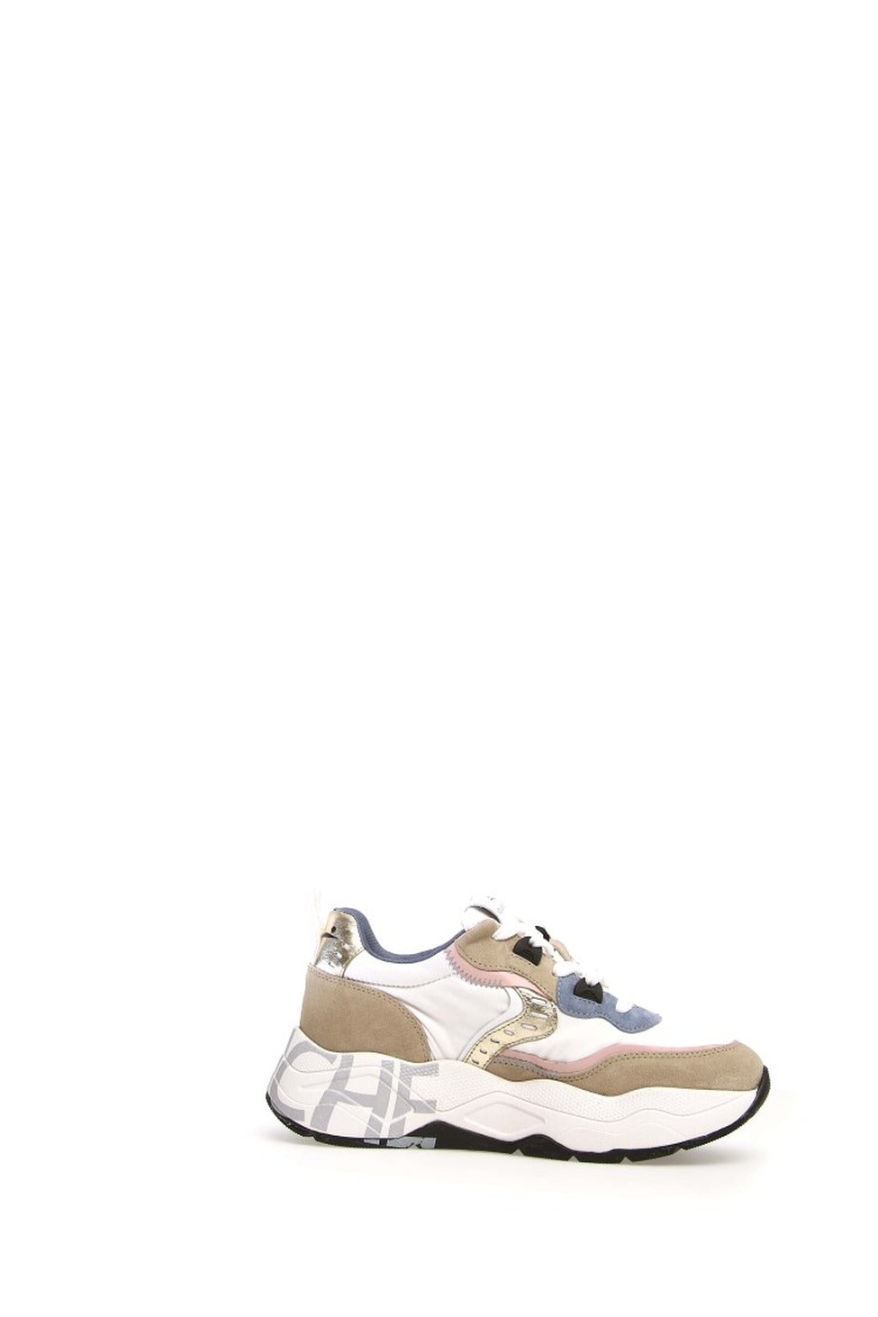 Beige Sneakers With Sporty Detailing