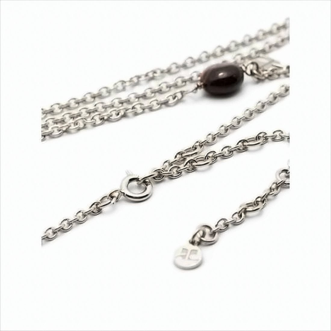 Multi-Layered Silver Chain Necklace with Elegant Tassels