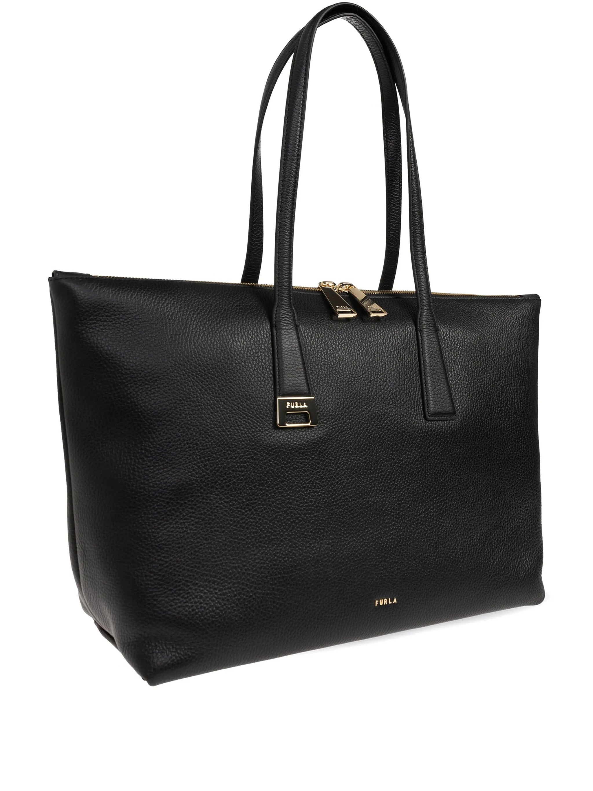 Olivia L Tote Rectangular Textured Leather Tote