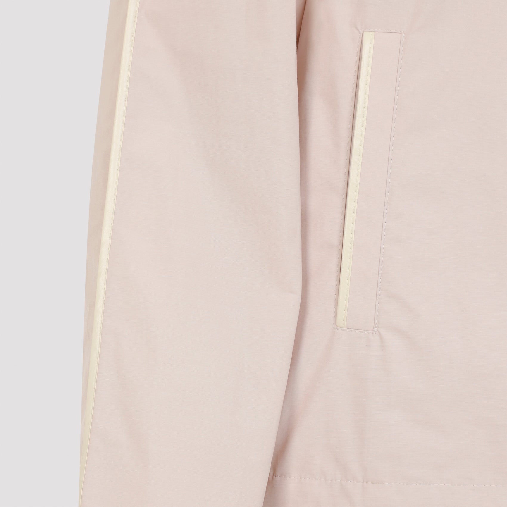 Lightweight Neutral-Finish Jacket With Drawstring Hood