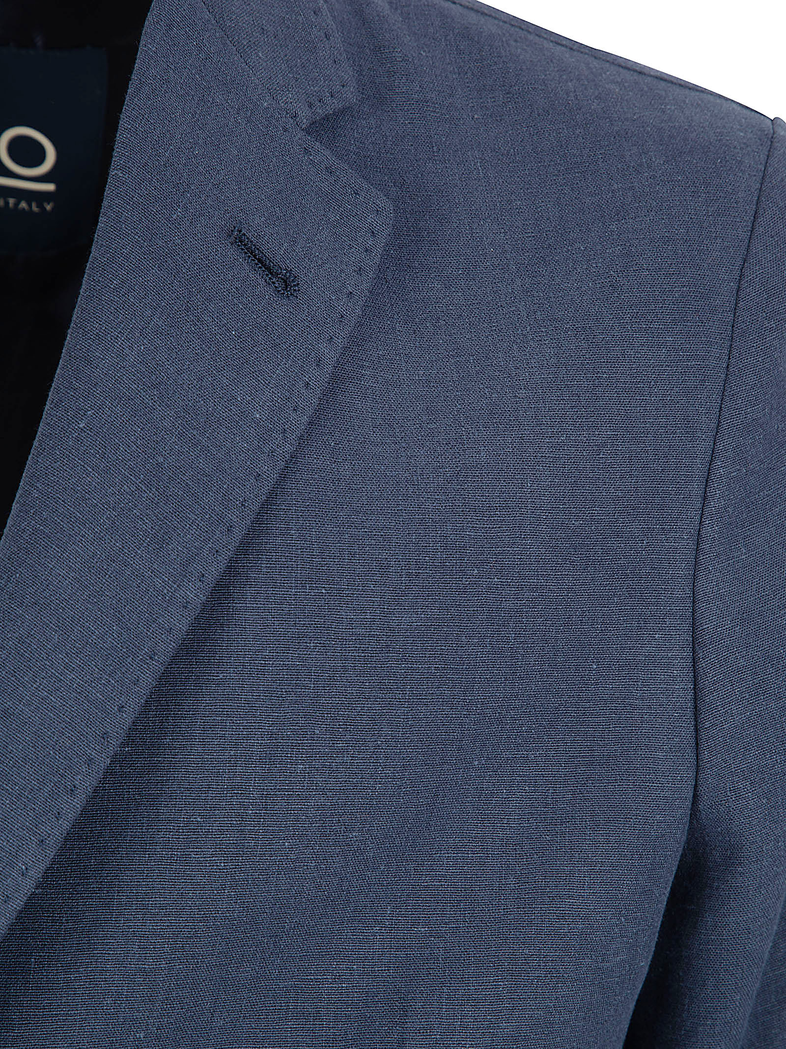 Tailored Linen-Cotton Blend Jacket with Classic Notch Lapel