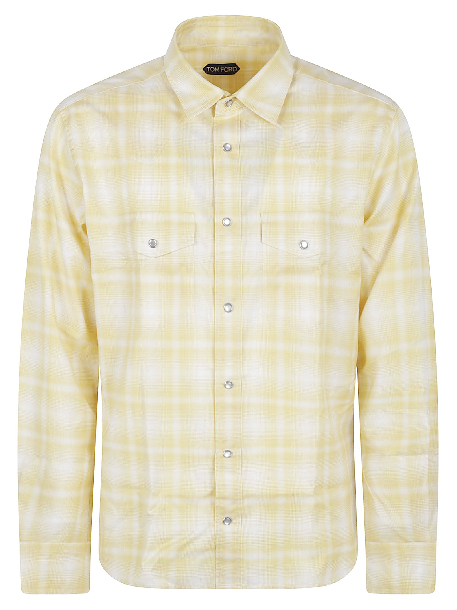 Checked Yellow Casual Shirt