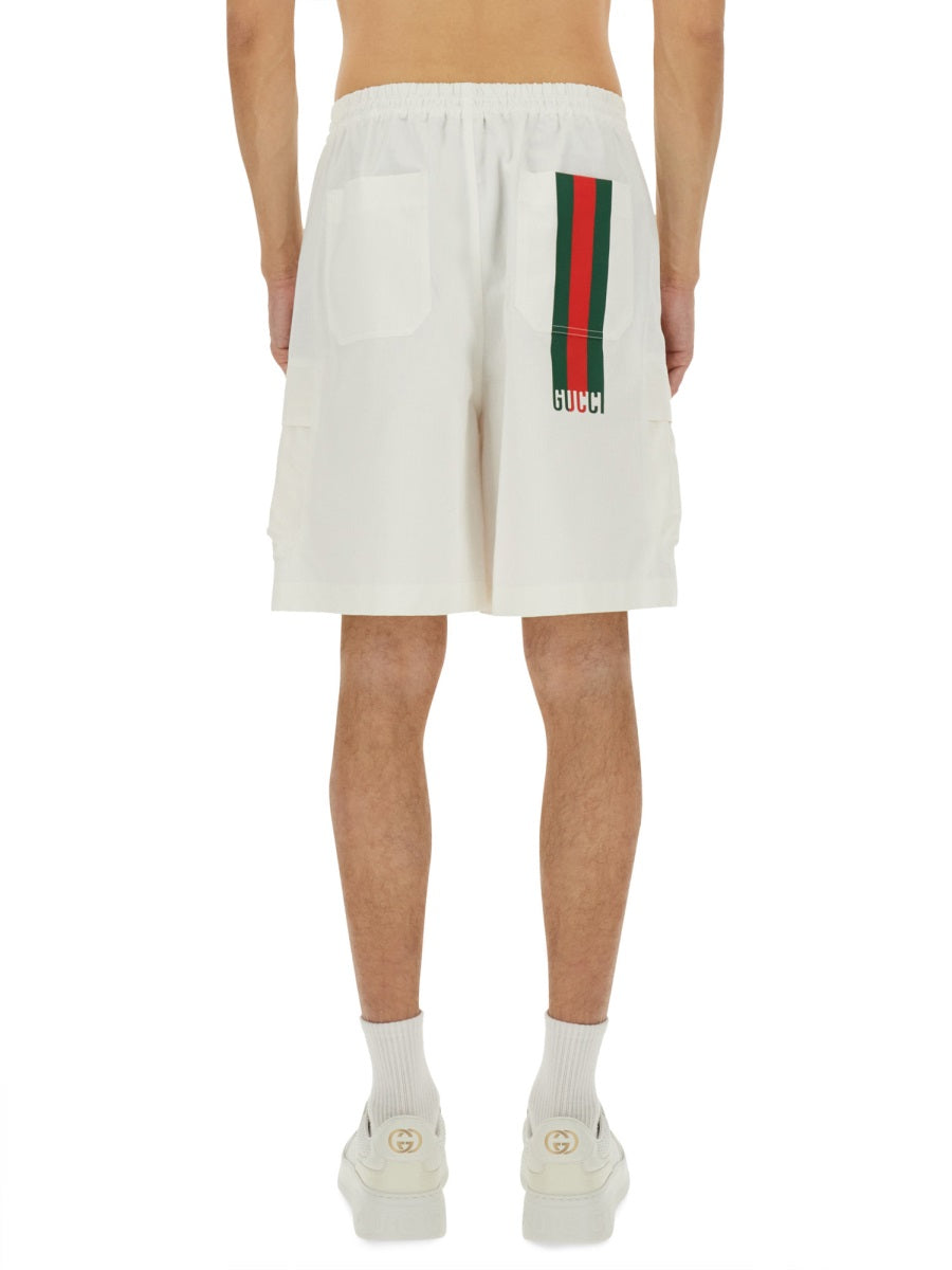 Cotton "Web" Shorts