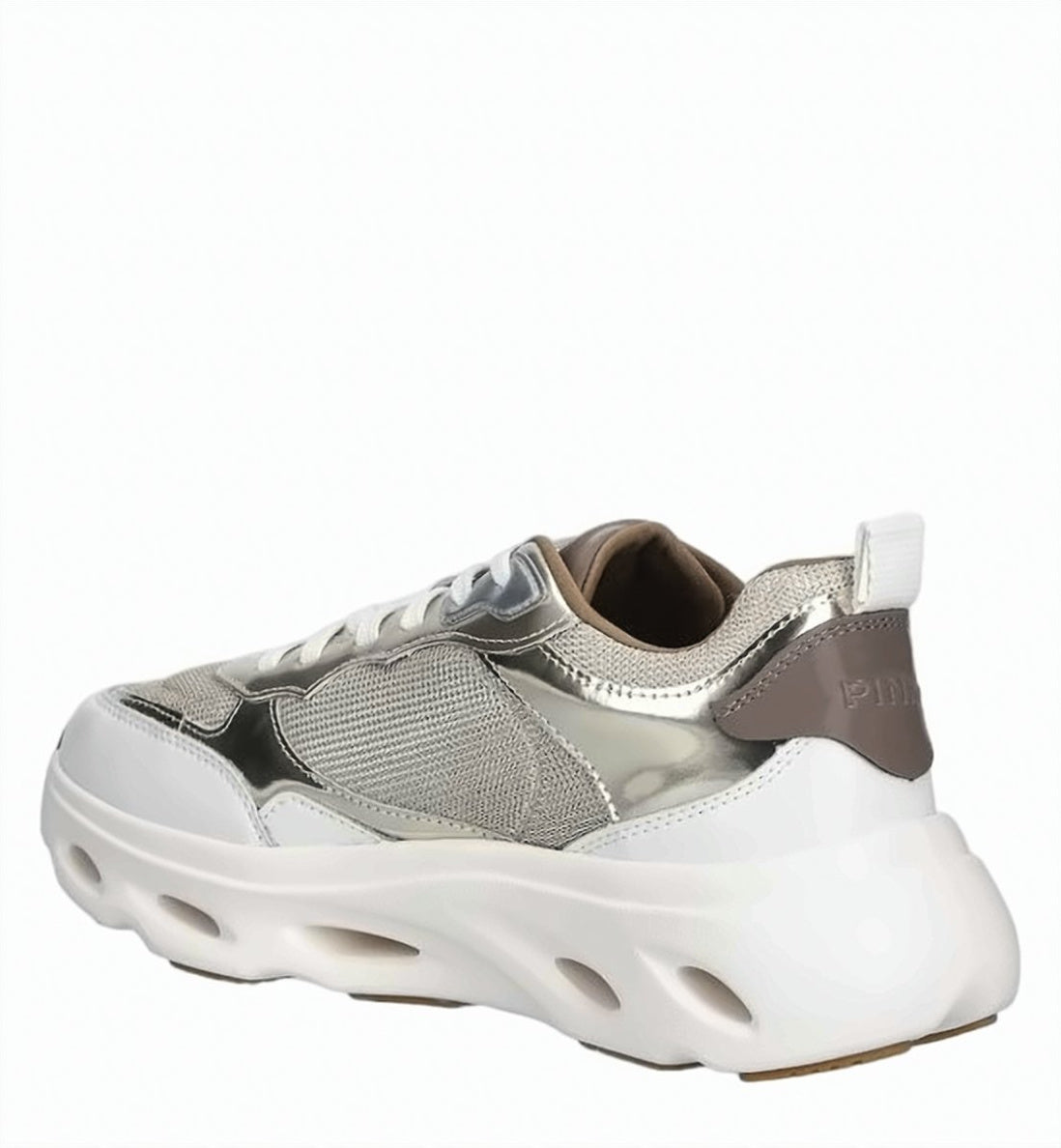 Leather Mesh Insert Sneakers