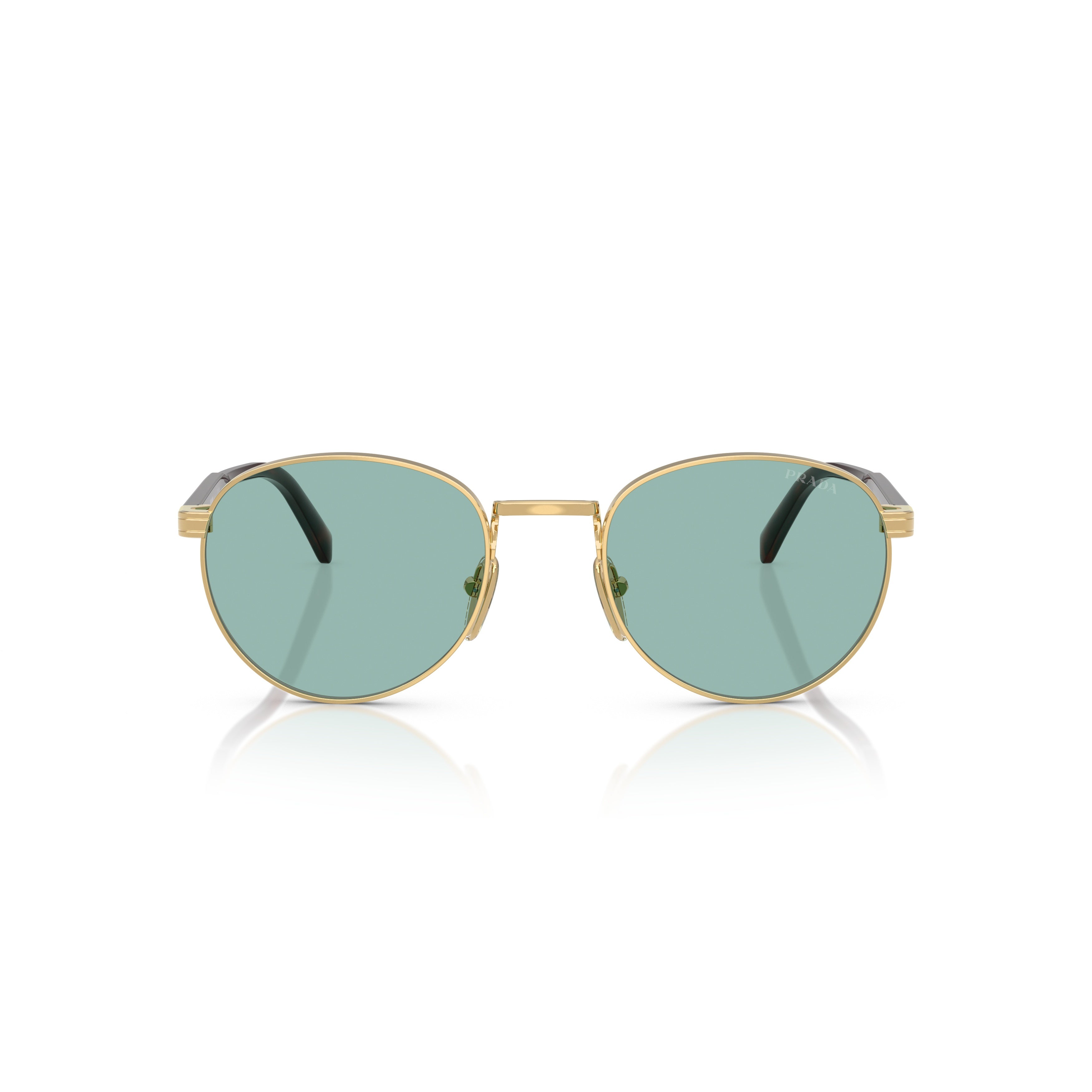 0pr B51s Round Green-Tinted Lenses