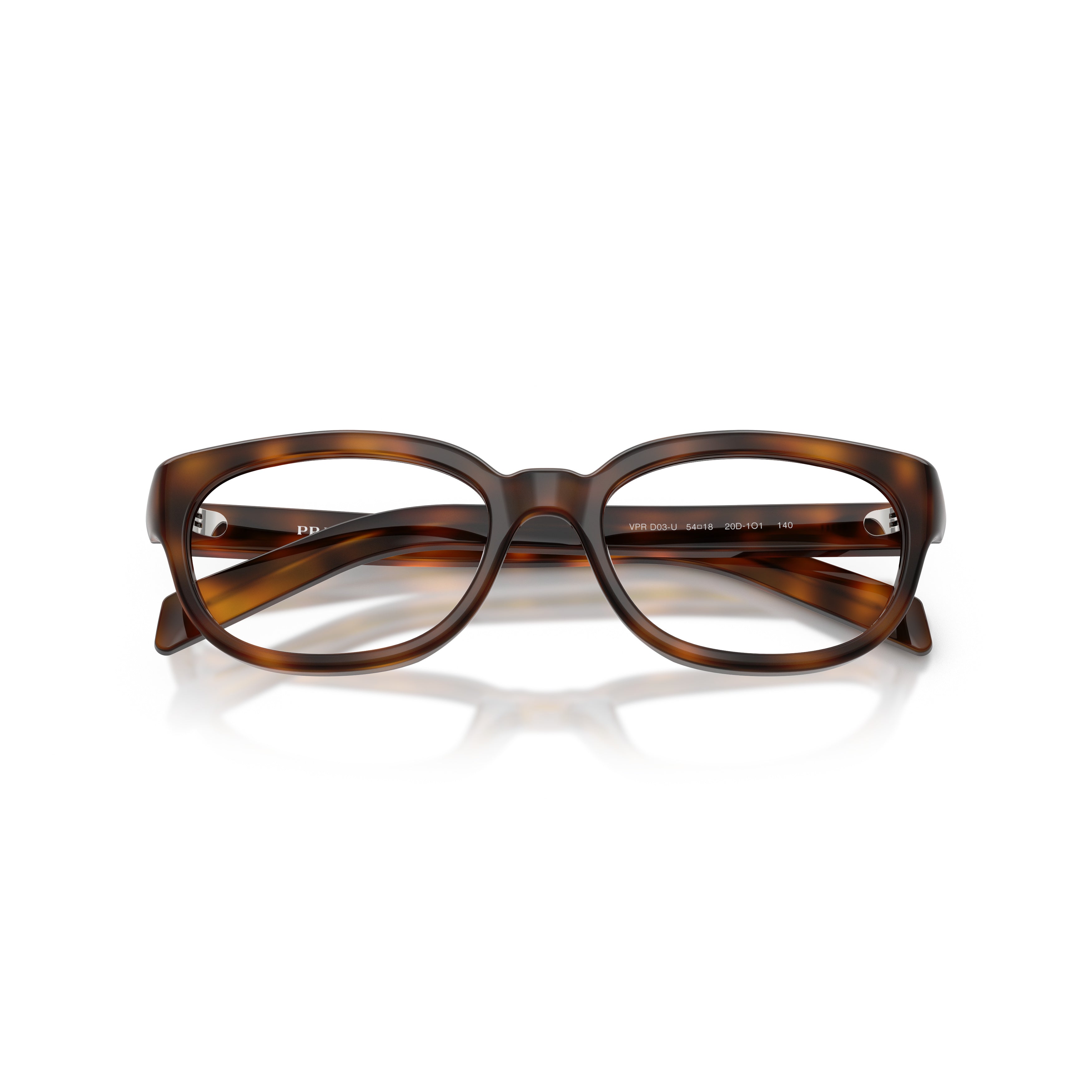 0pr D03vu Classic Rectangular Tortoiseshell Eyeglasses