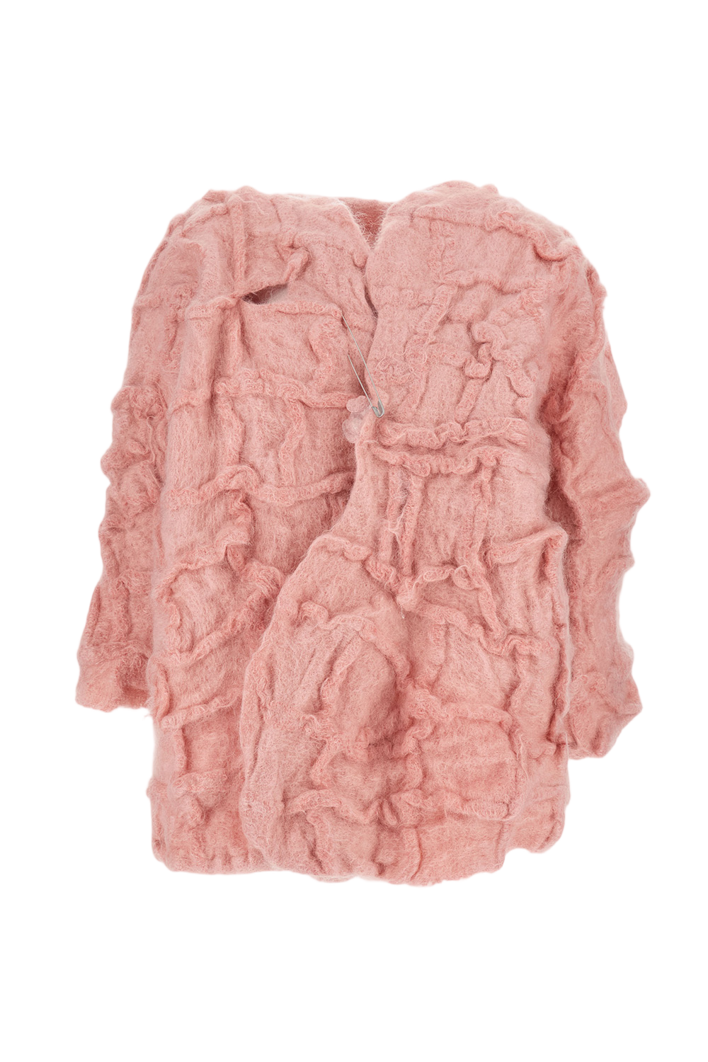 Textured Mosaic Wool Blend Jacket by Daniela Gregis