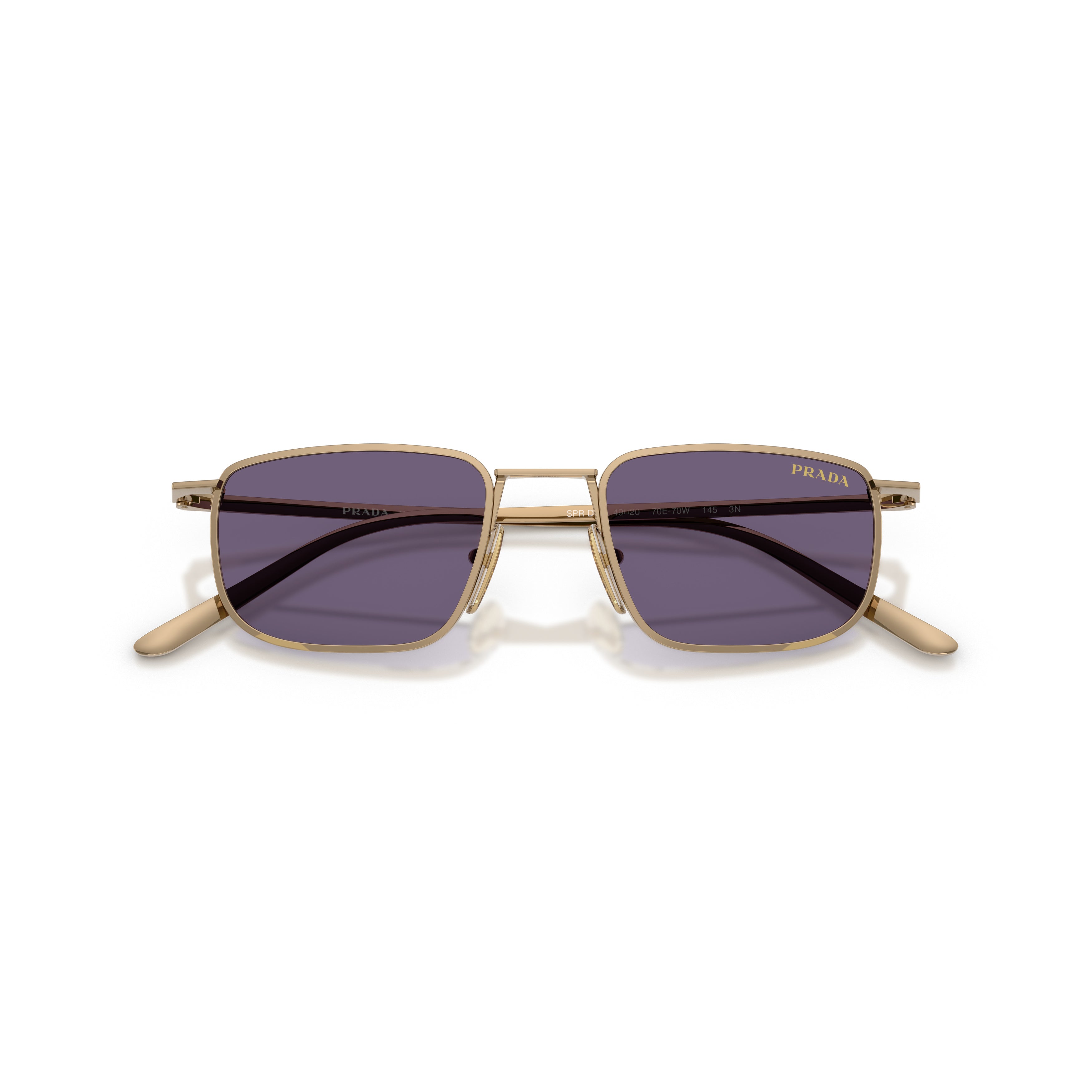 0pr D52s Rectangular Metal Sunglasses