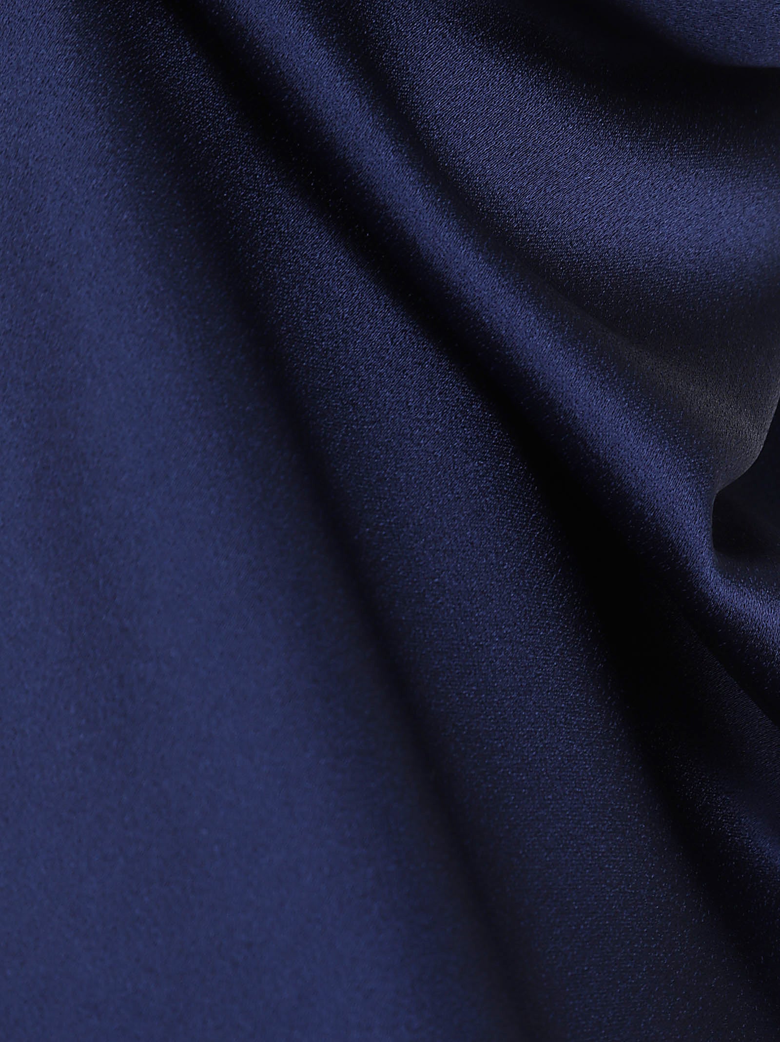 Sleeveless Satin-Effect Top With Draped Cowl Neckline
