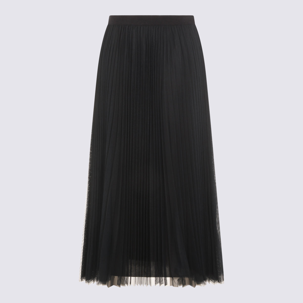 Navy High-Waisted Maxi Skirt