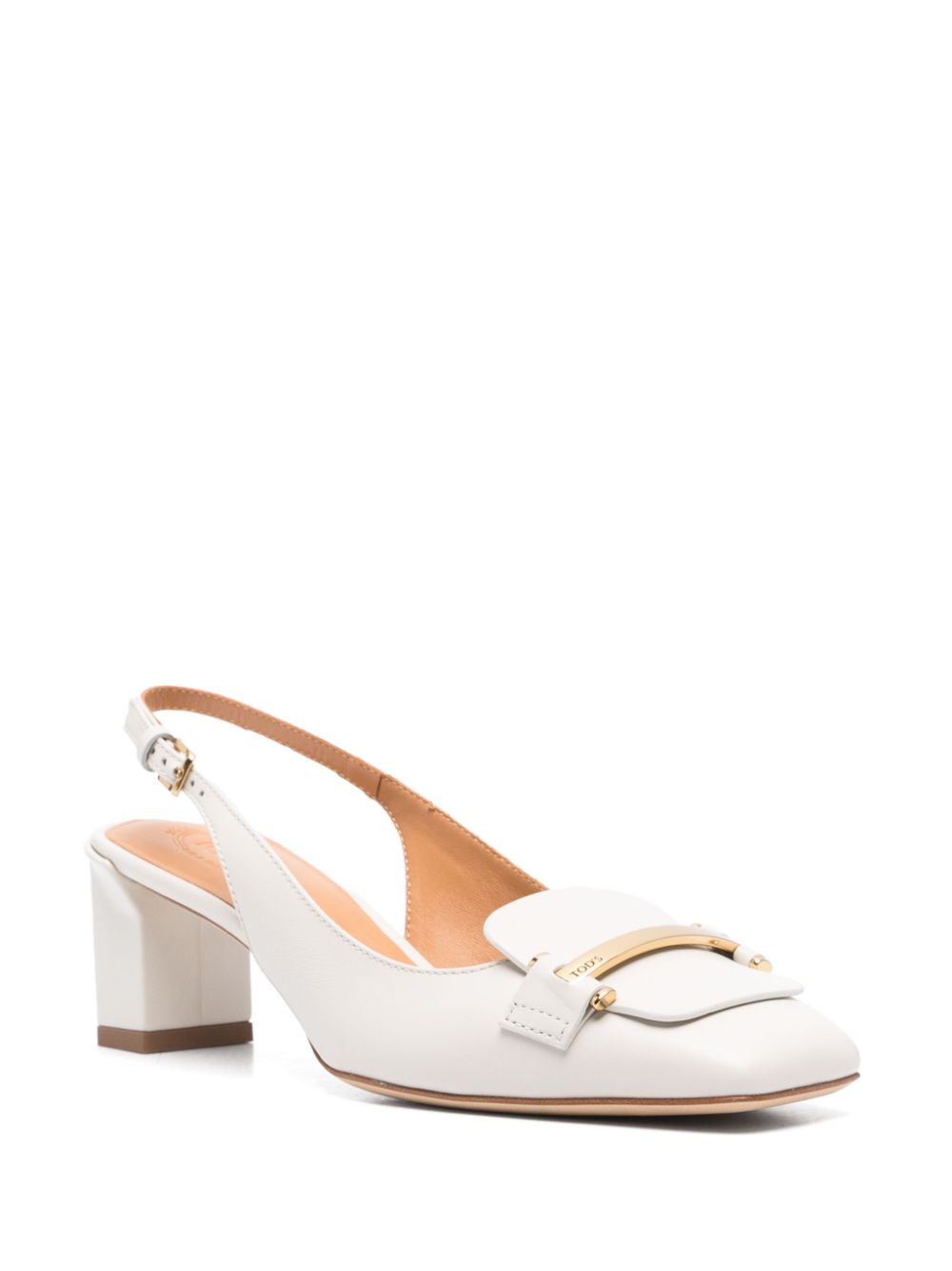 Slingback Pumps with Buckle-Fastening Strap
