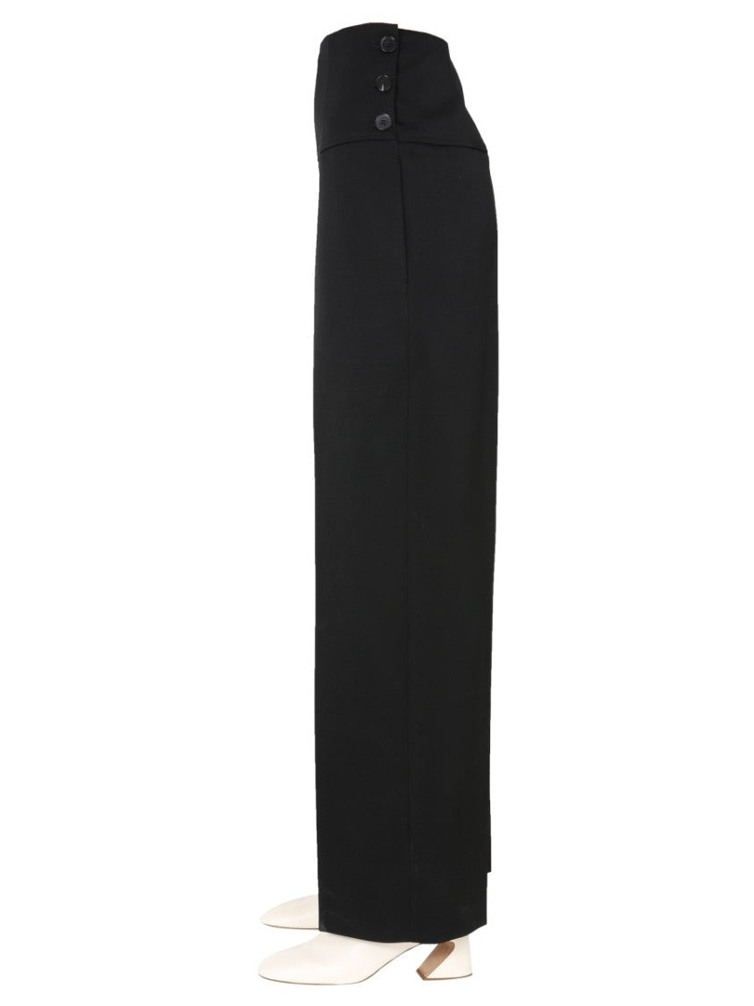 Wide-Leg Tailored Trousers