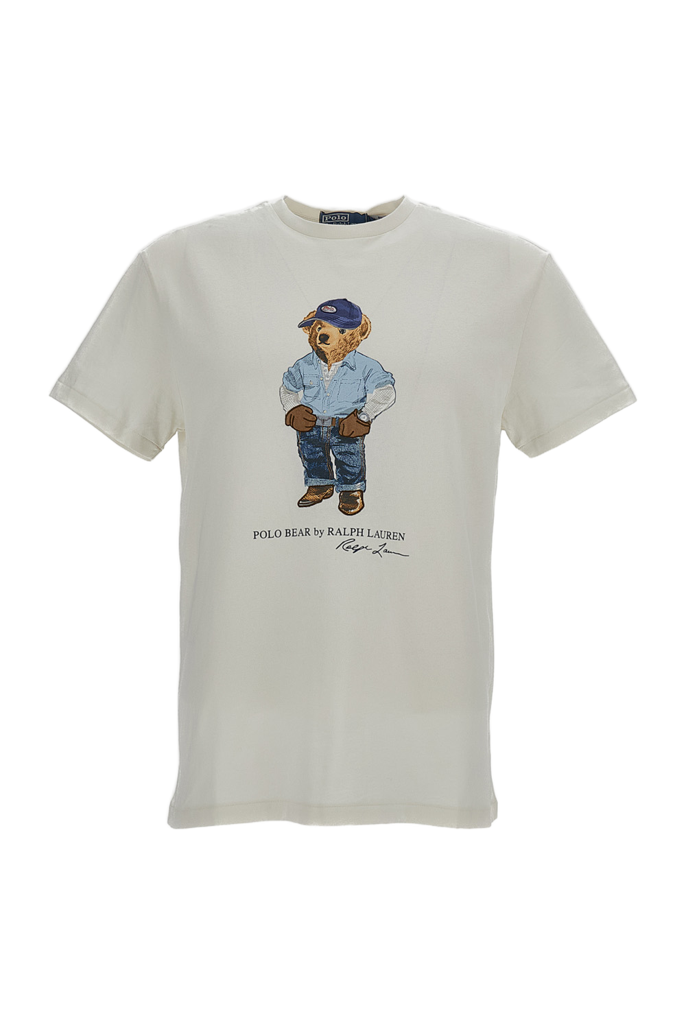 White Printed Cotton T-Shirt