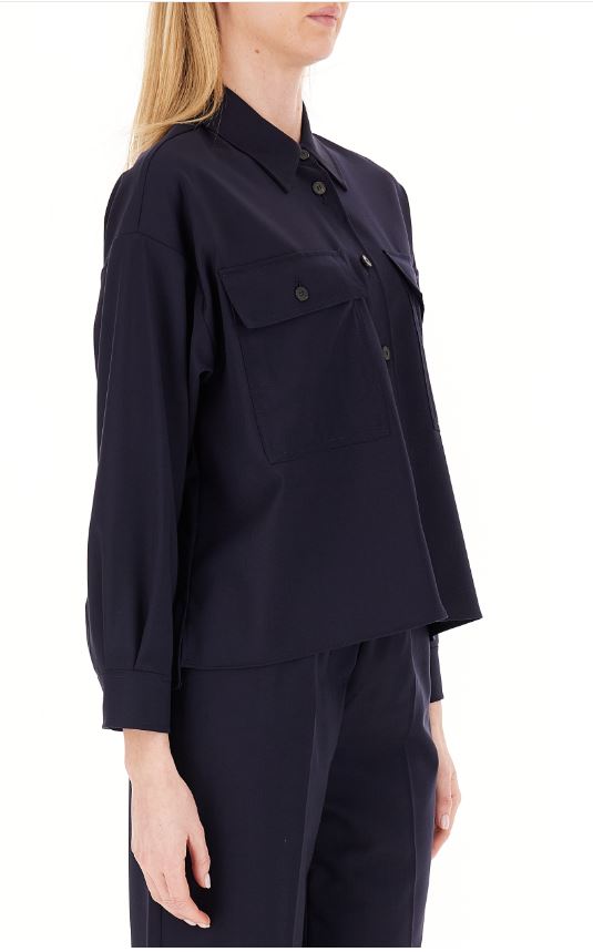 Virgin Wool Long Sleeve Shirt