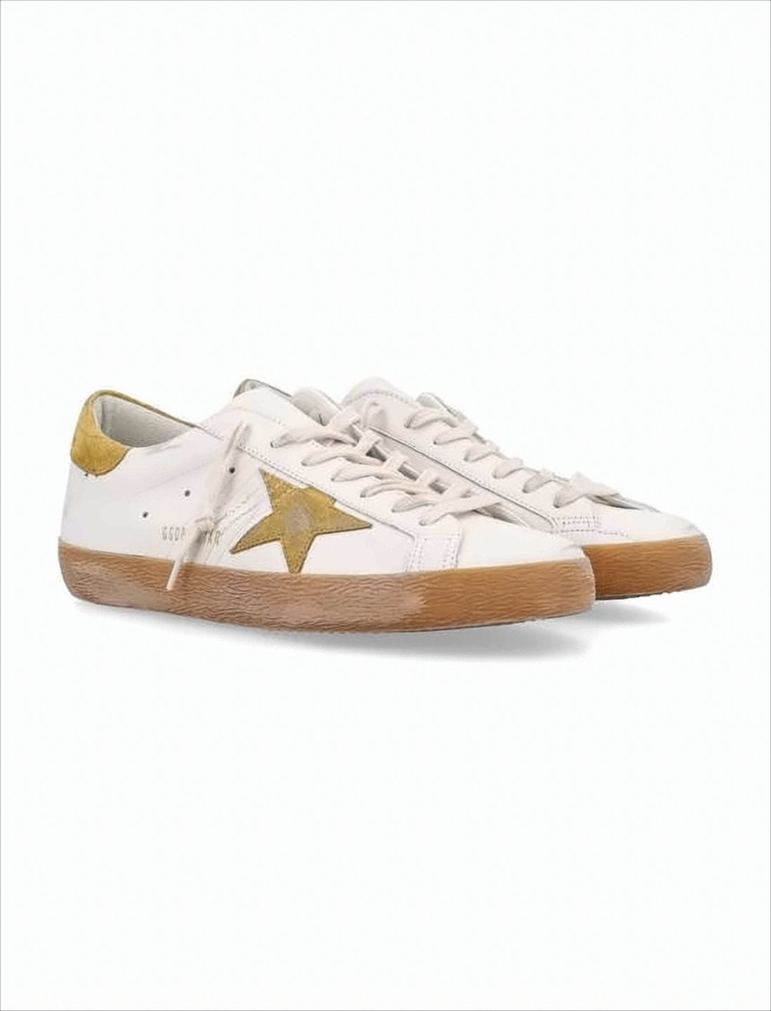 Low-Top White Leather Sneakers