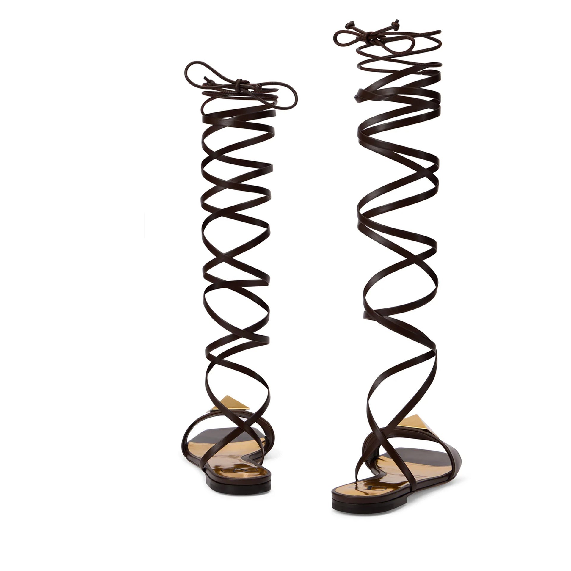 Spiral Wraparound Ankle Sandals