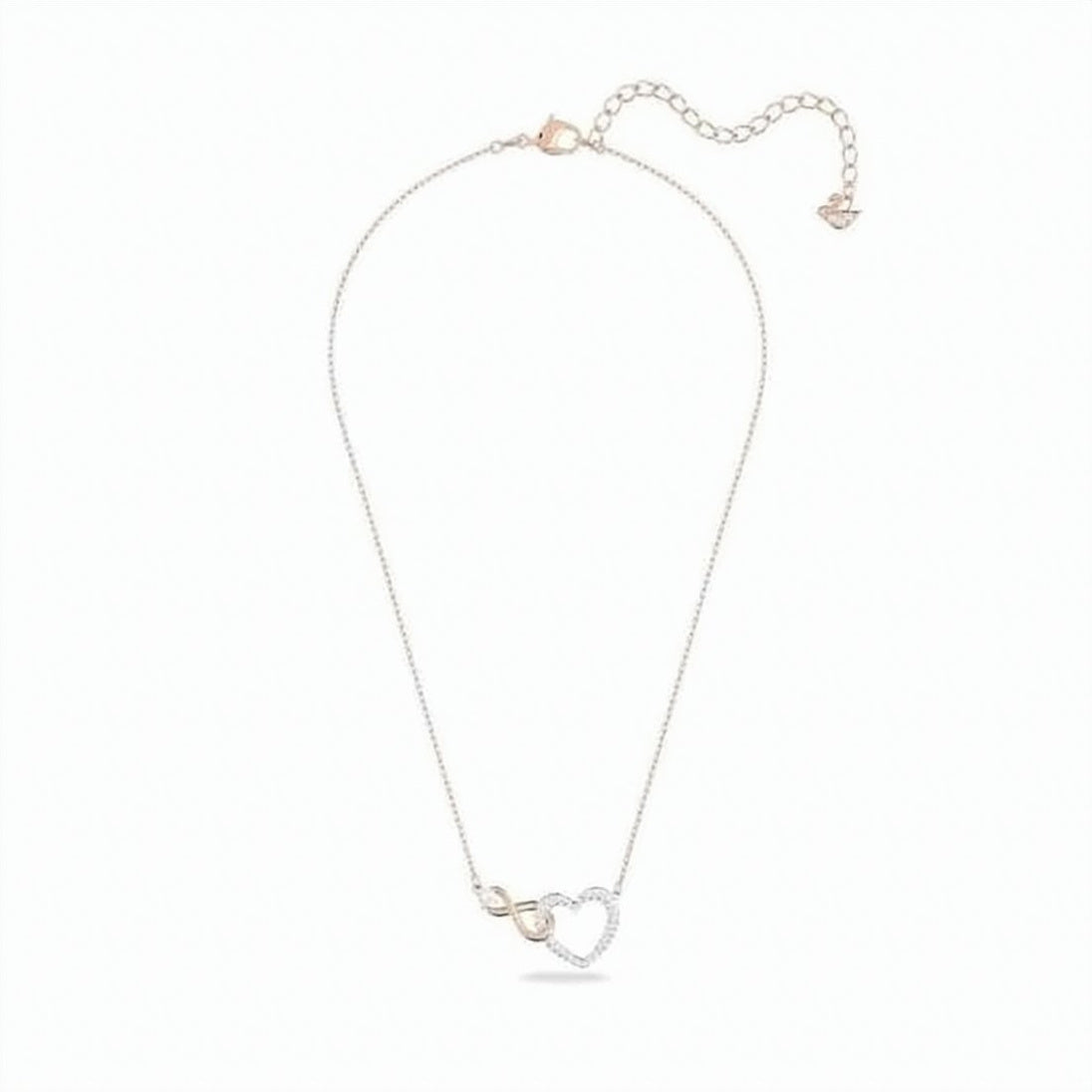 Rose Gold Infinity Heart Necklace