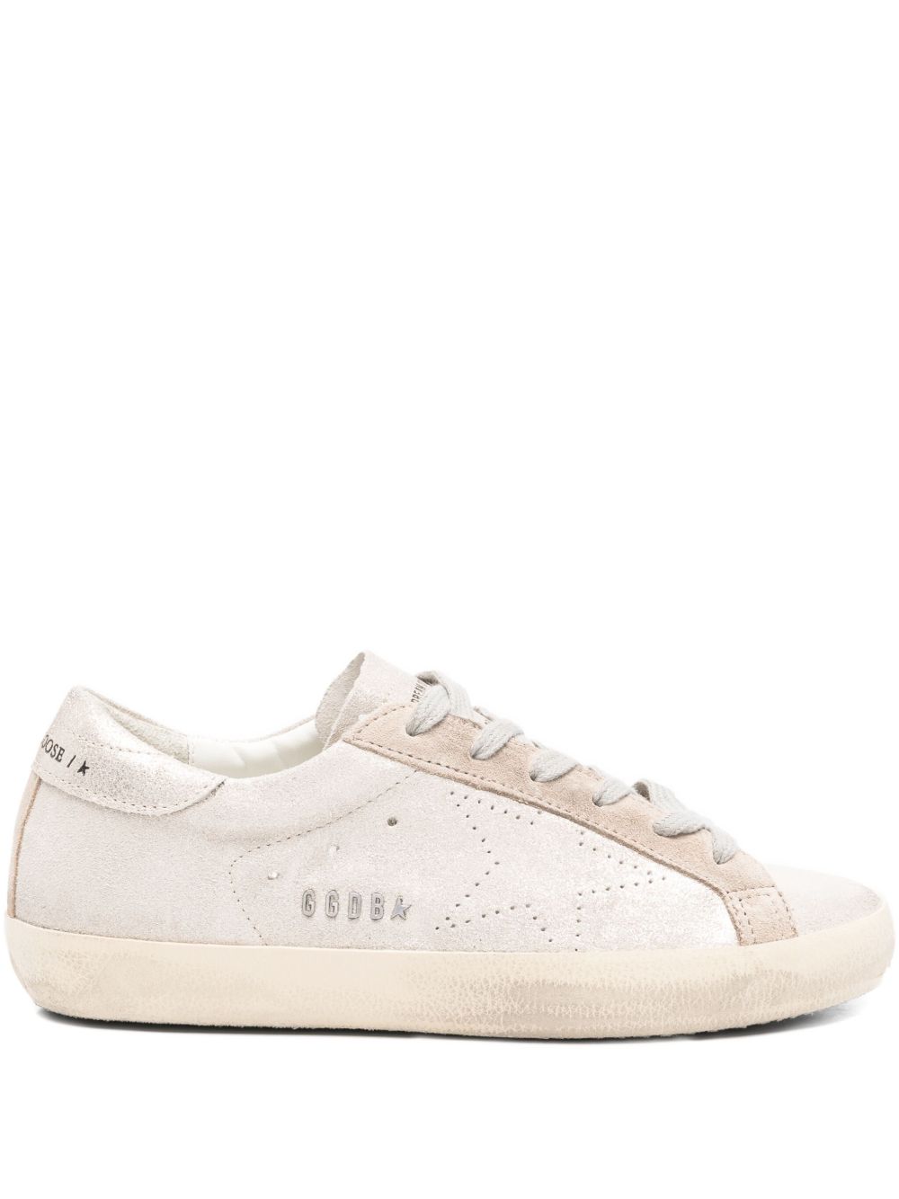 Low-Top Sneakers with Silver-Tone Finish