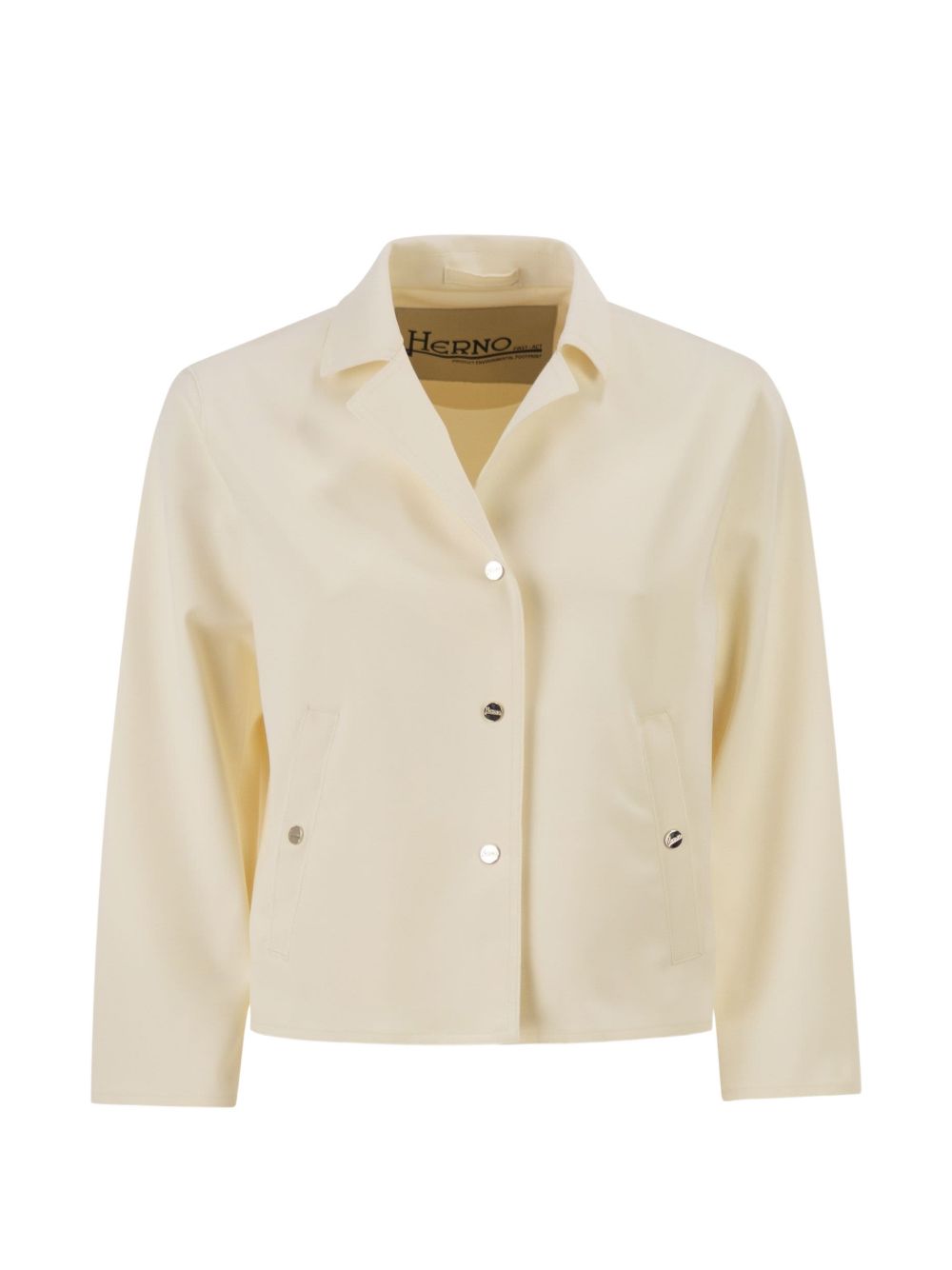 Lapel Collar Three-Quarter Sleeve Jacket