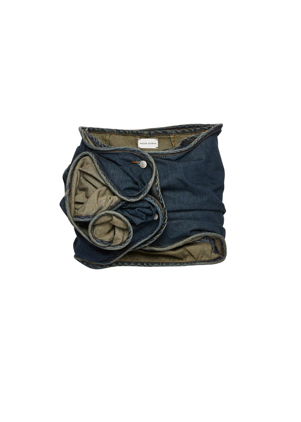 Mini Skirt with 3D Floral Appliqué