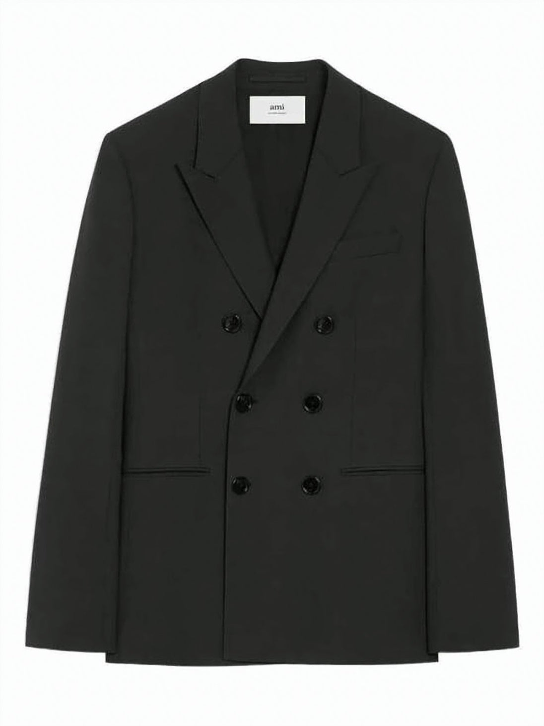 Double-Breasted Tailored Jacket with Wide Lapels