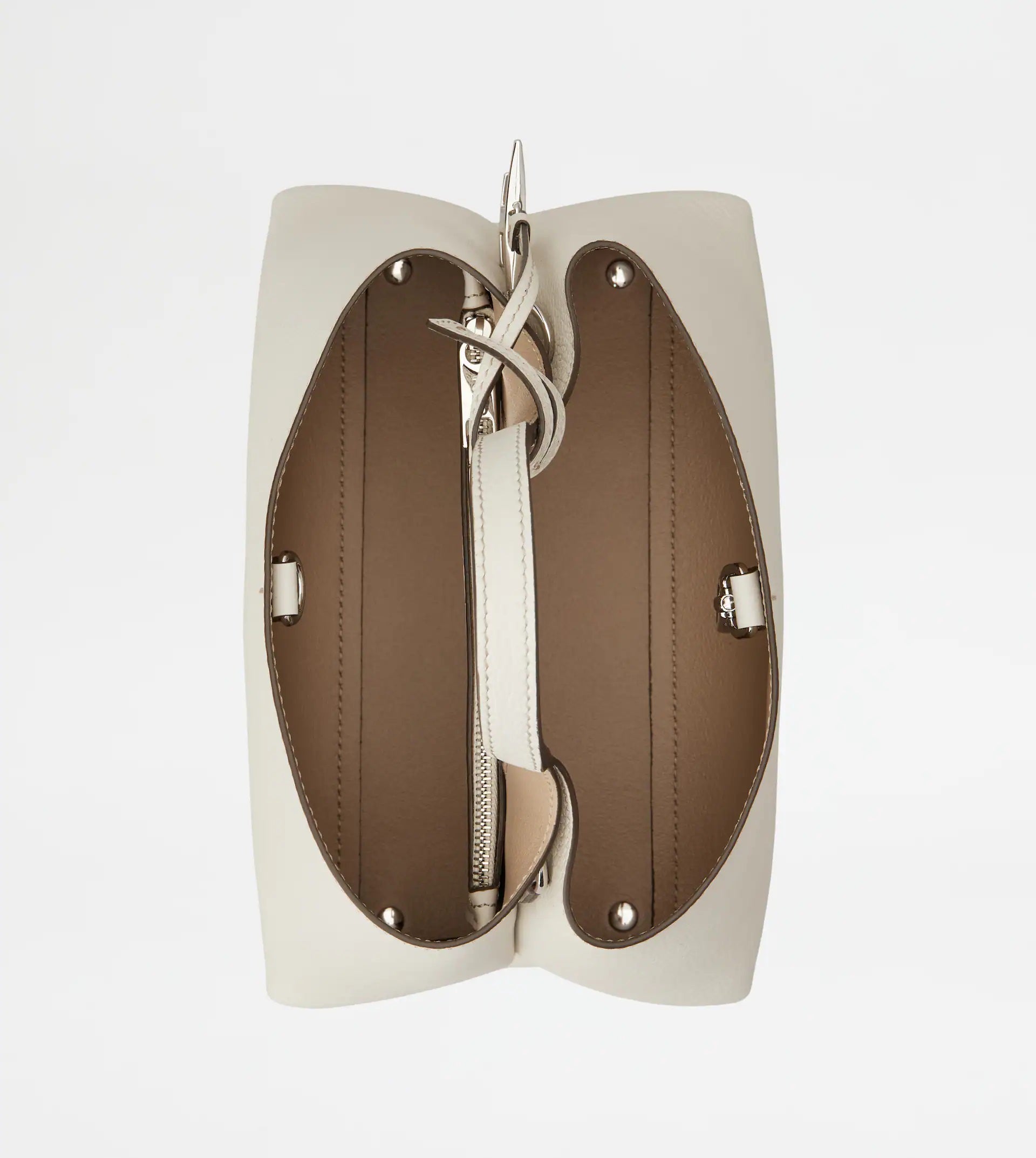 Apa Micro Tote Leather Bag – White