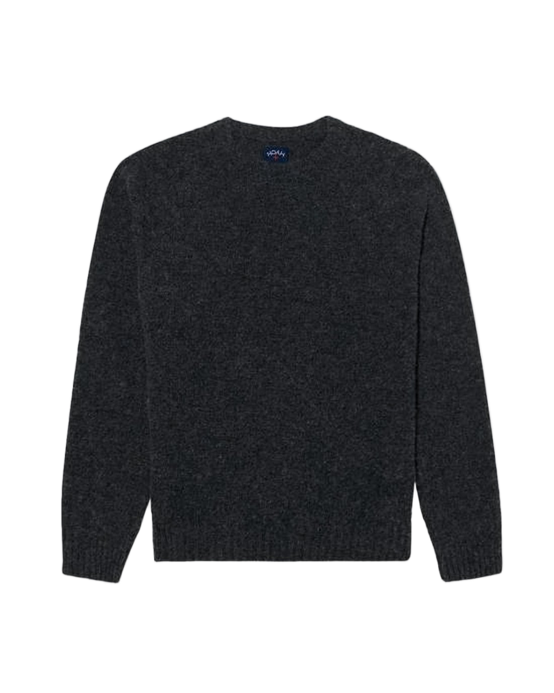 Classic Crew Neck Wool Sweater with Textured Finish