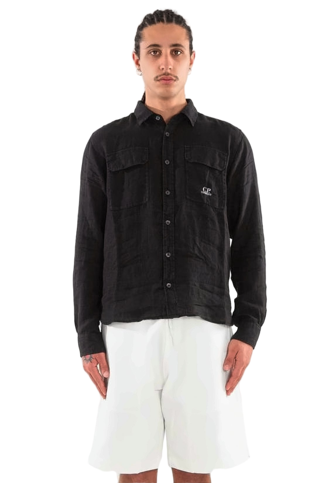 Relaxed Fit Long-Sleeve Linen Shirt