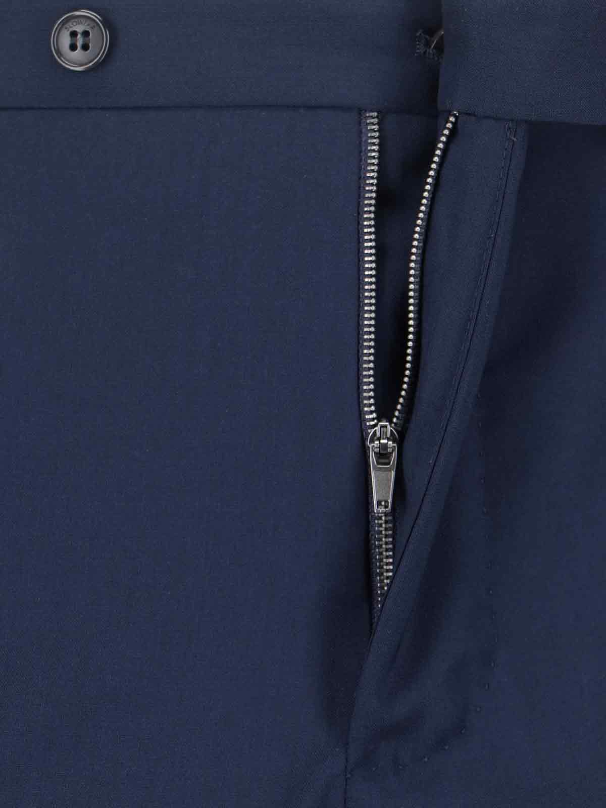 Virgin Wool Trousers – Navy