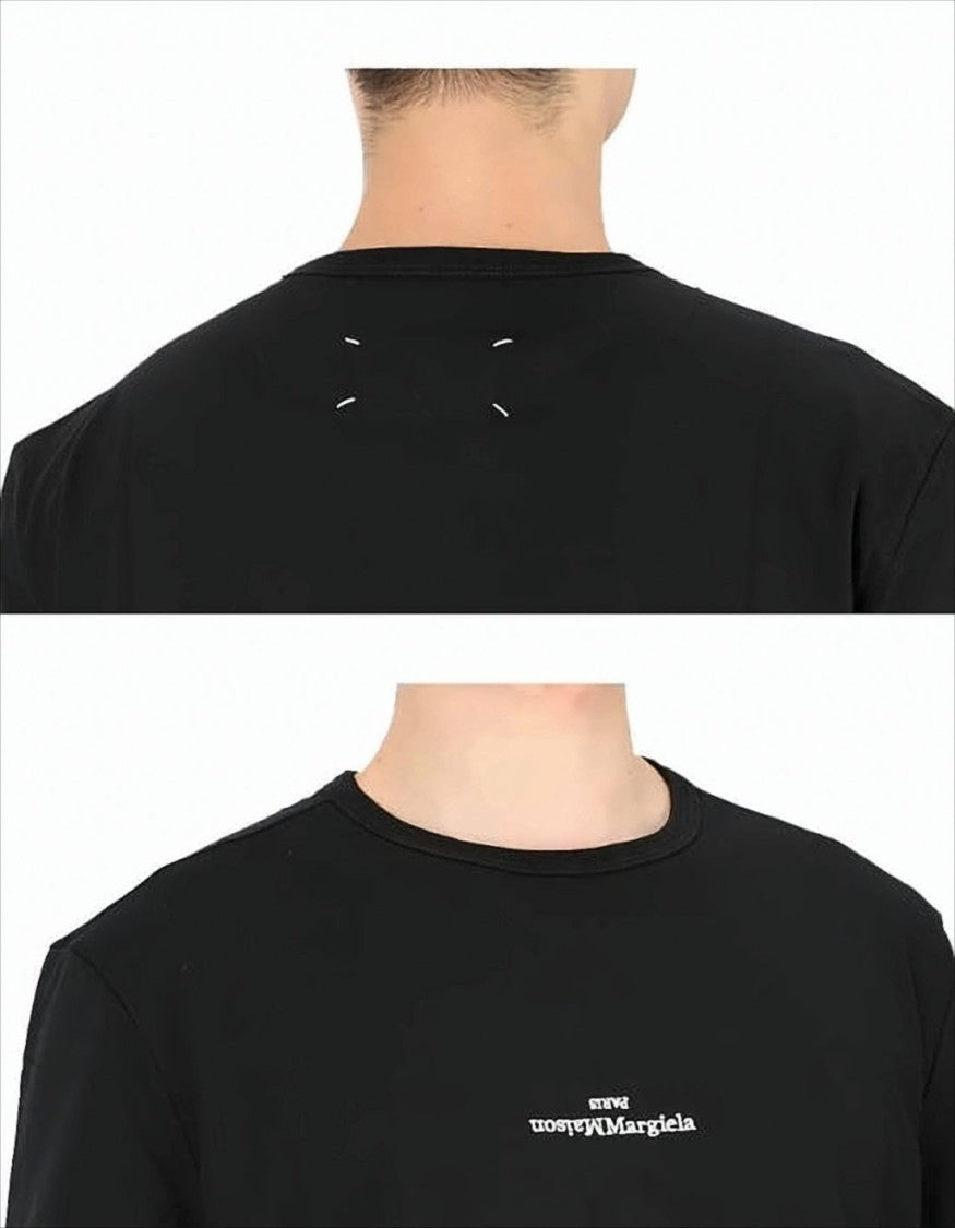 Relaxed-Fit Black Cotton T-Shirt With Subtle Logo Detail