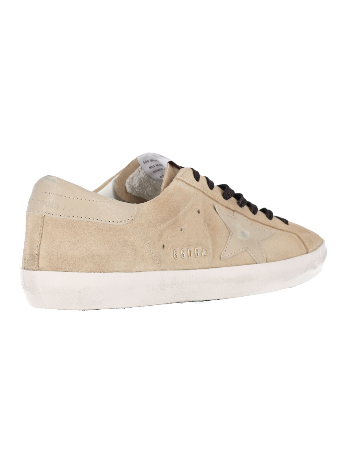 Beige Super-Star Calf Suede Low-Top Sneakers