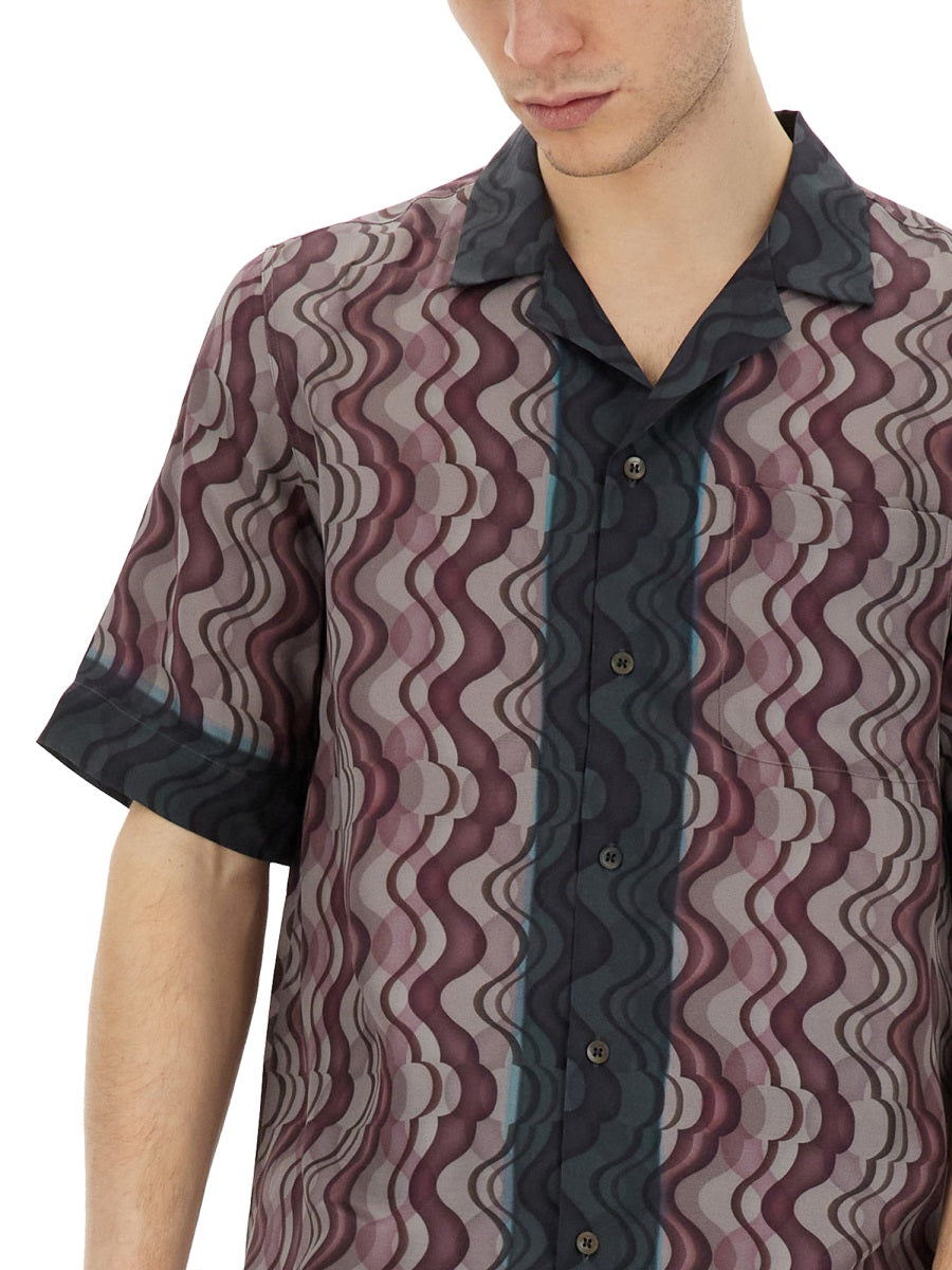 Vibrant Printed Casual Shirt With Classic Collar