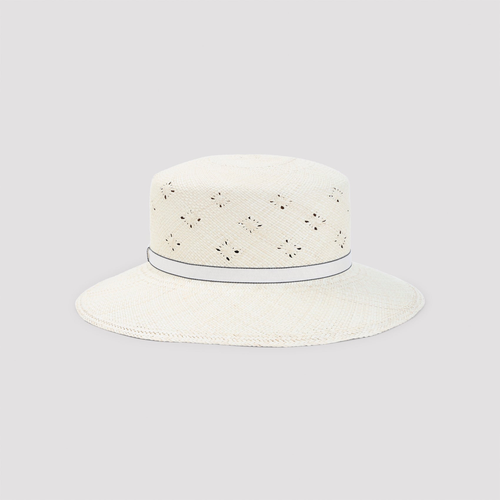 Perforated Wide-Brimmed Hat