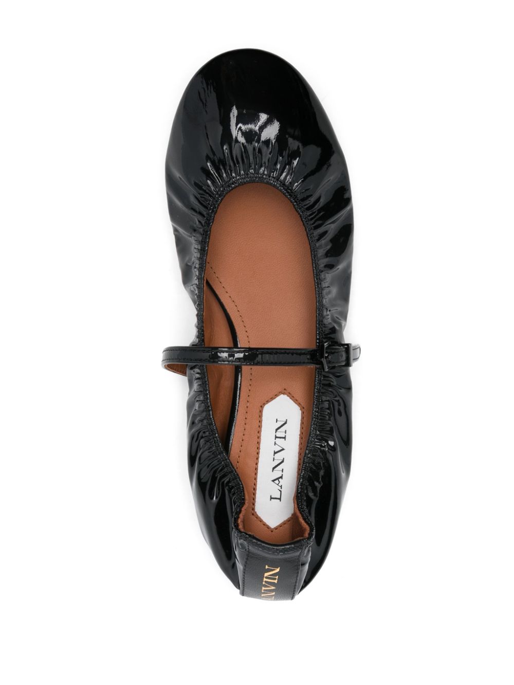 Glossy Calf Leather Flats