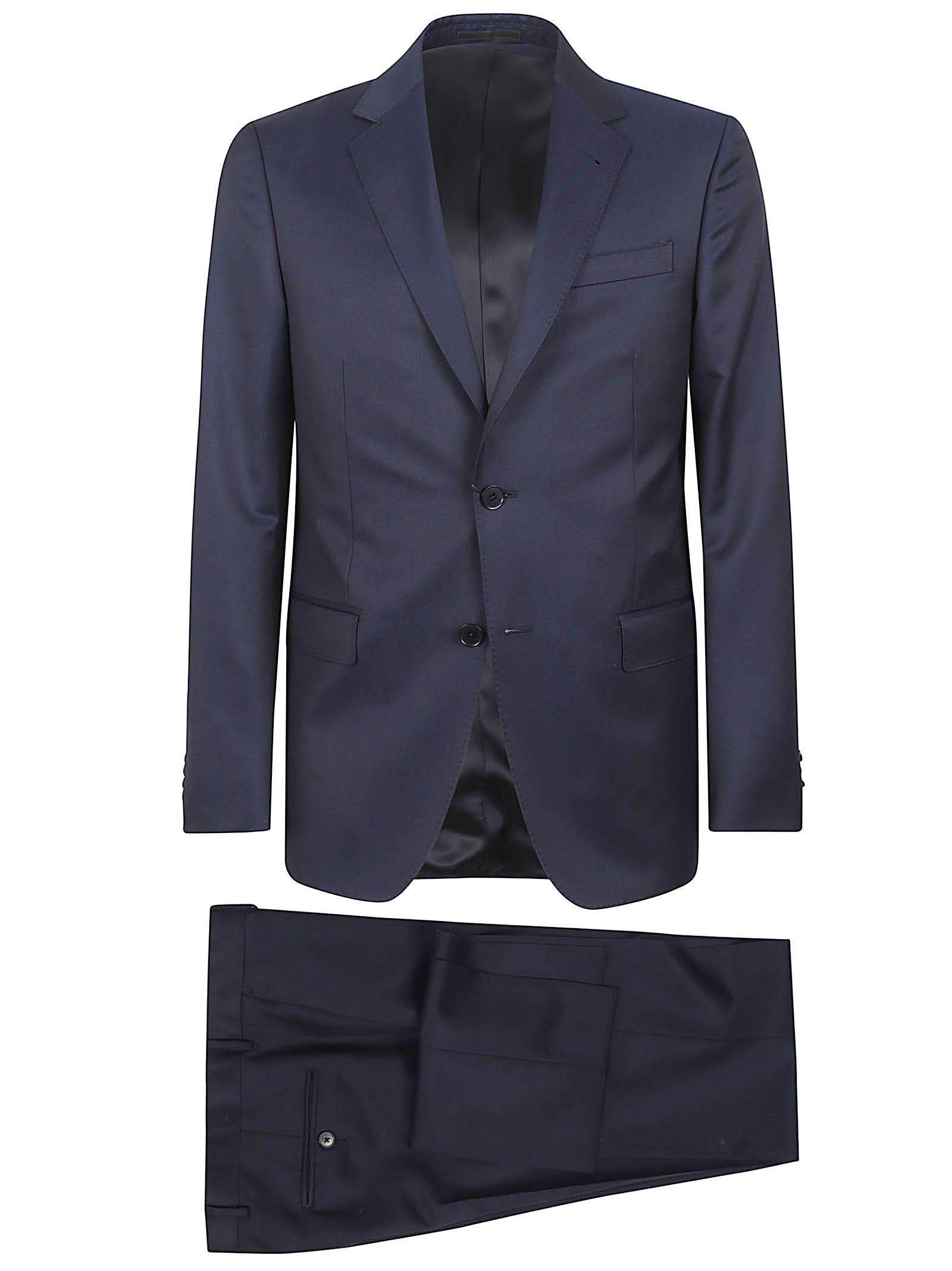 Tailored Blazer and Trousers Set with Notched Lapel