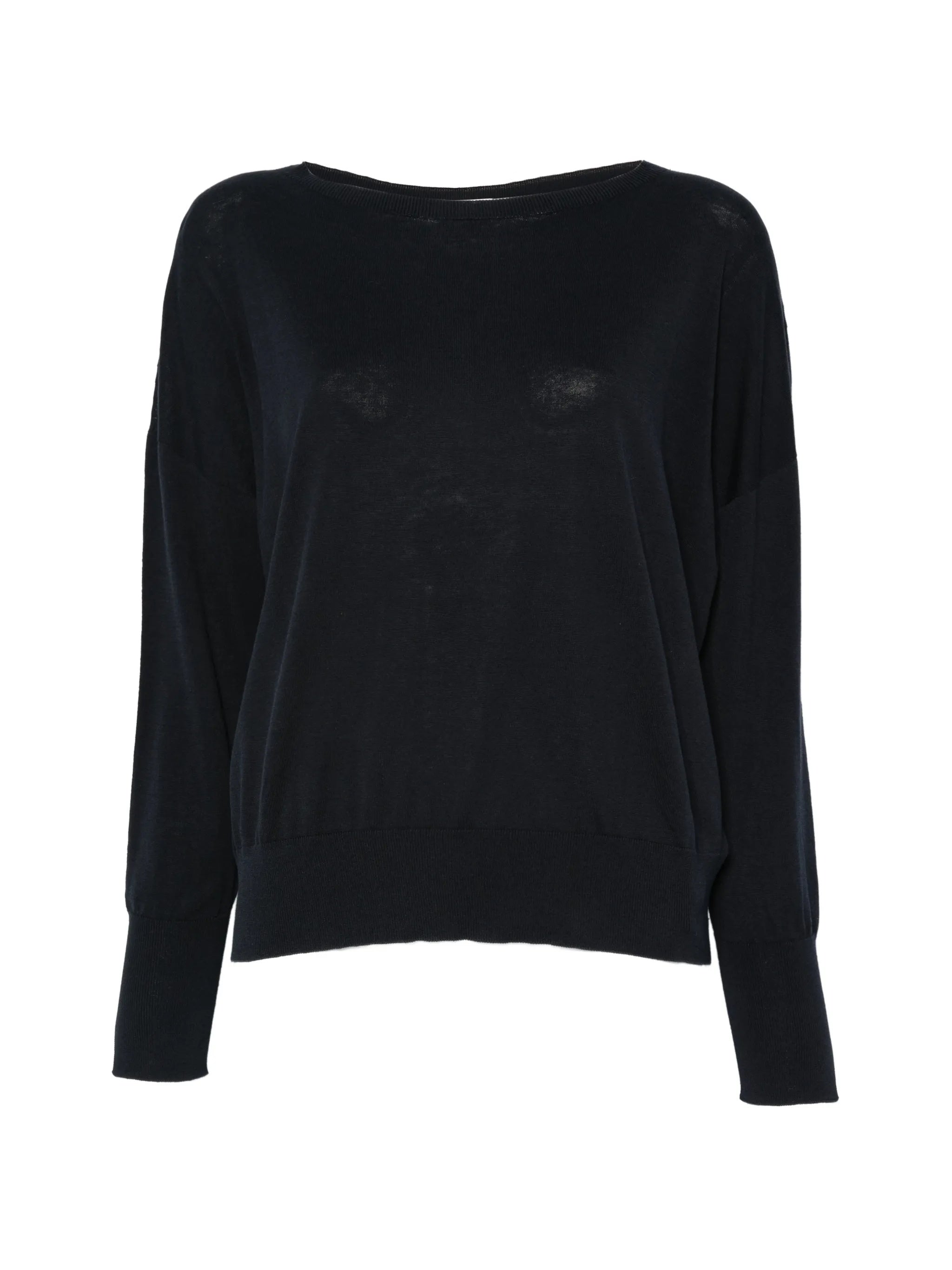 Lightweight Relaxed Fit Wide Neck Top