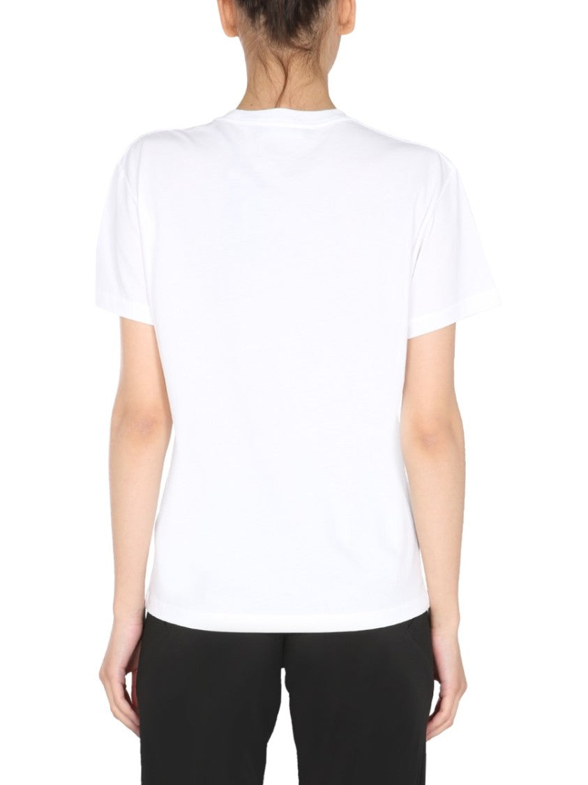Crew Neck T-Shirt With Graphic Patches