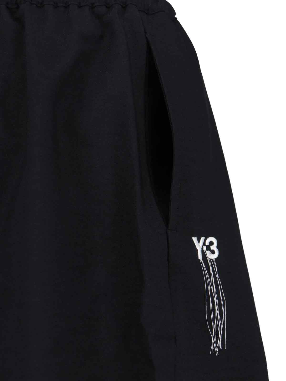 Sports Shorts In Black Recycled Fabric, Elasticated Mid-Rise