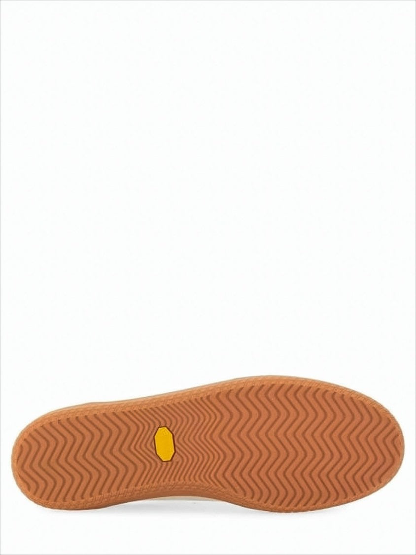 Low-Top Sneakers with Suede Overlays and Multicolor Stripes