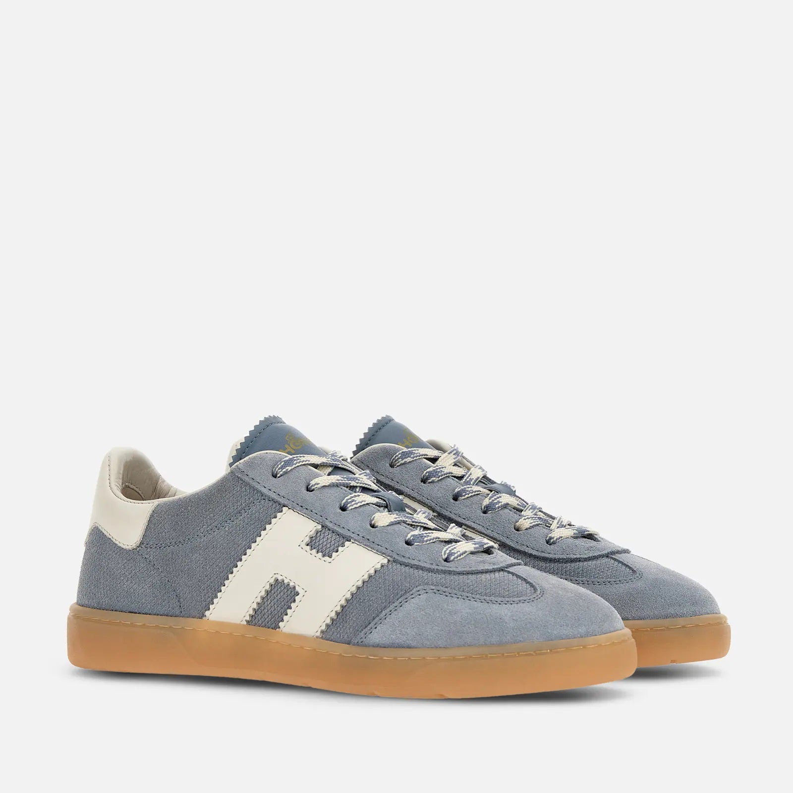 Cool Lace-Up Sneakers in Calfskin and Sheepskin