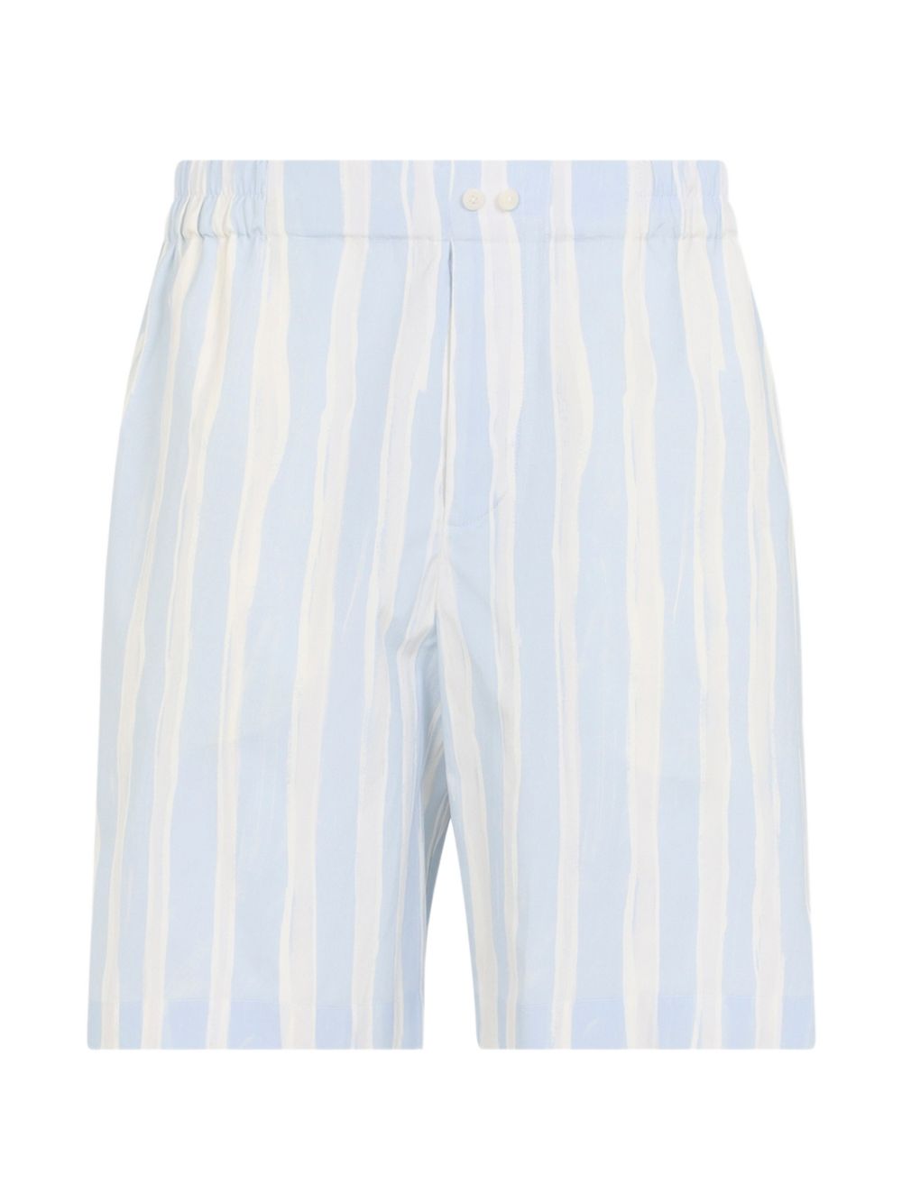 Light Blue Striped Shorts
