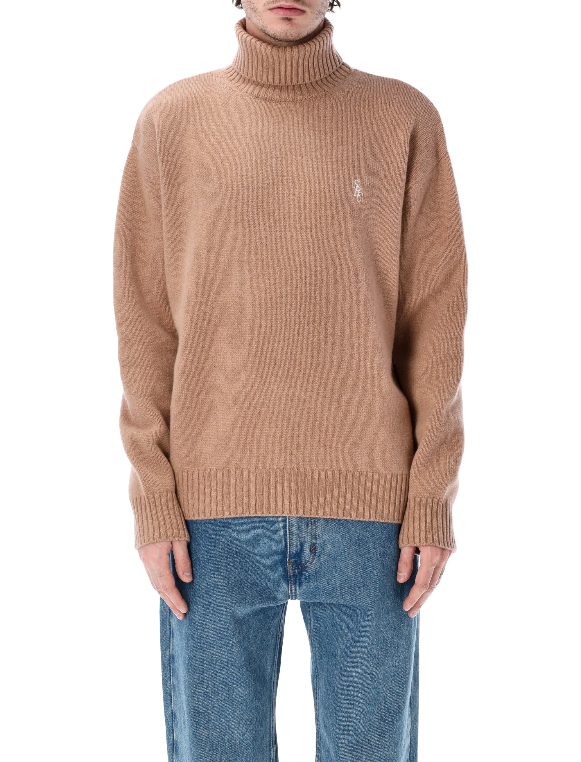 Wool Turtleneck - Camel