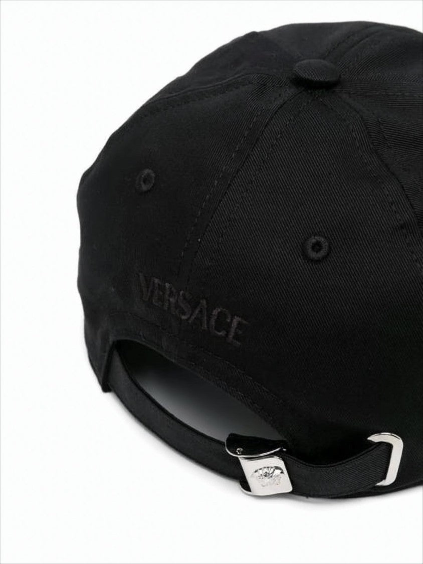 Cotton Baseball Cap with Gold Embroidery