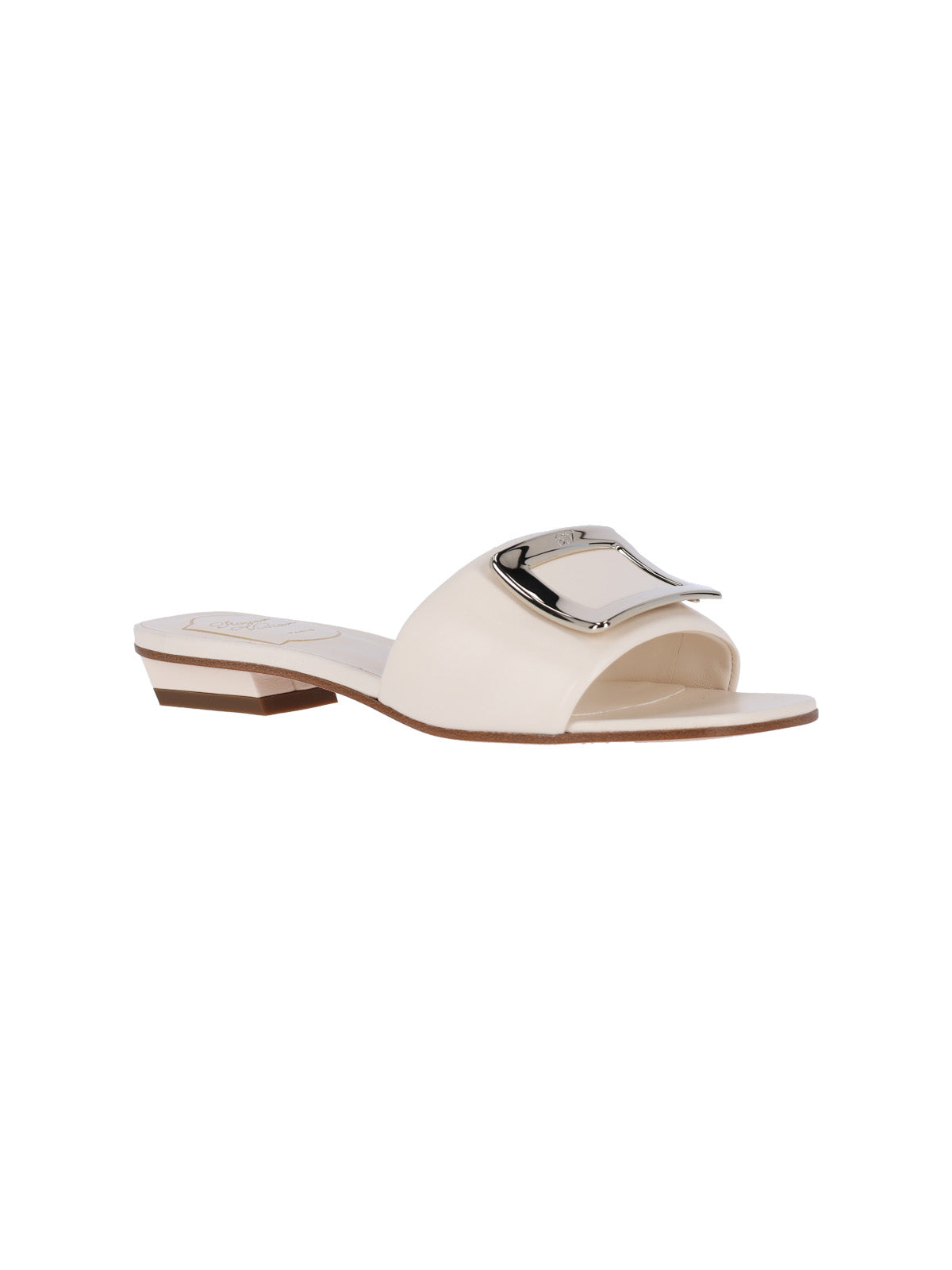 White Lambskin Belle Vivier Sandals