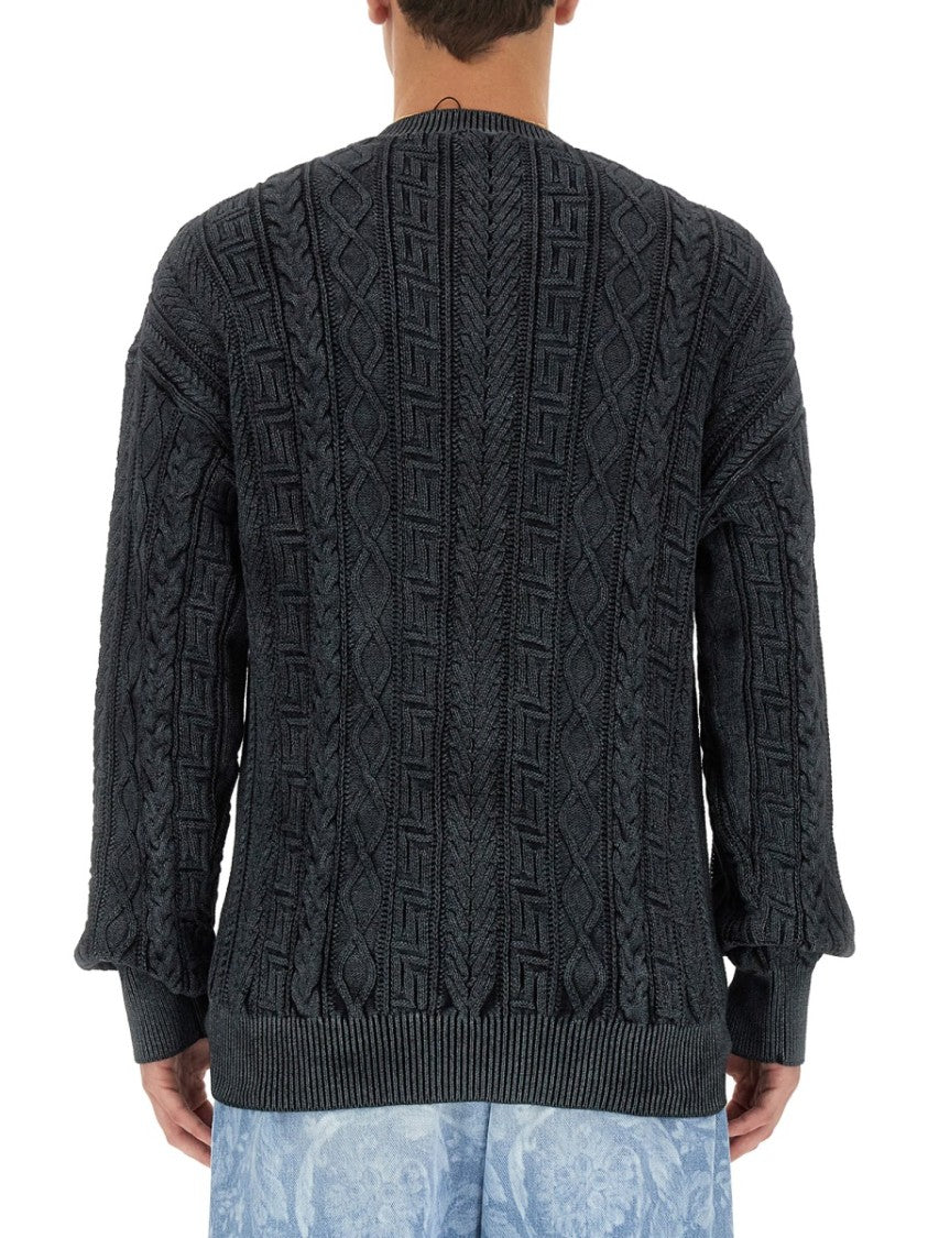 Knit With Greek Braid Work