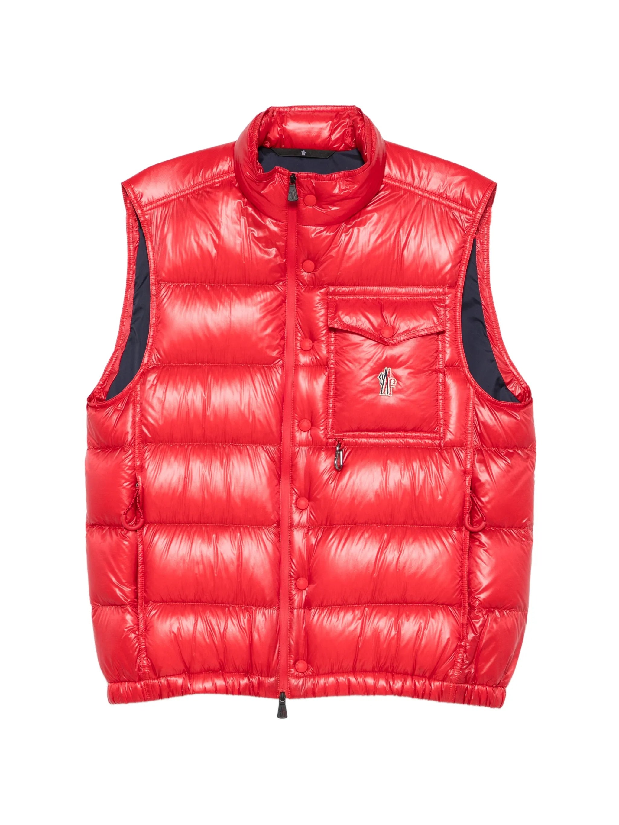 Red Uychi Quilted Nylon Puffer Vest