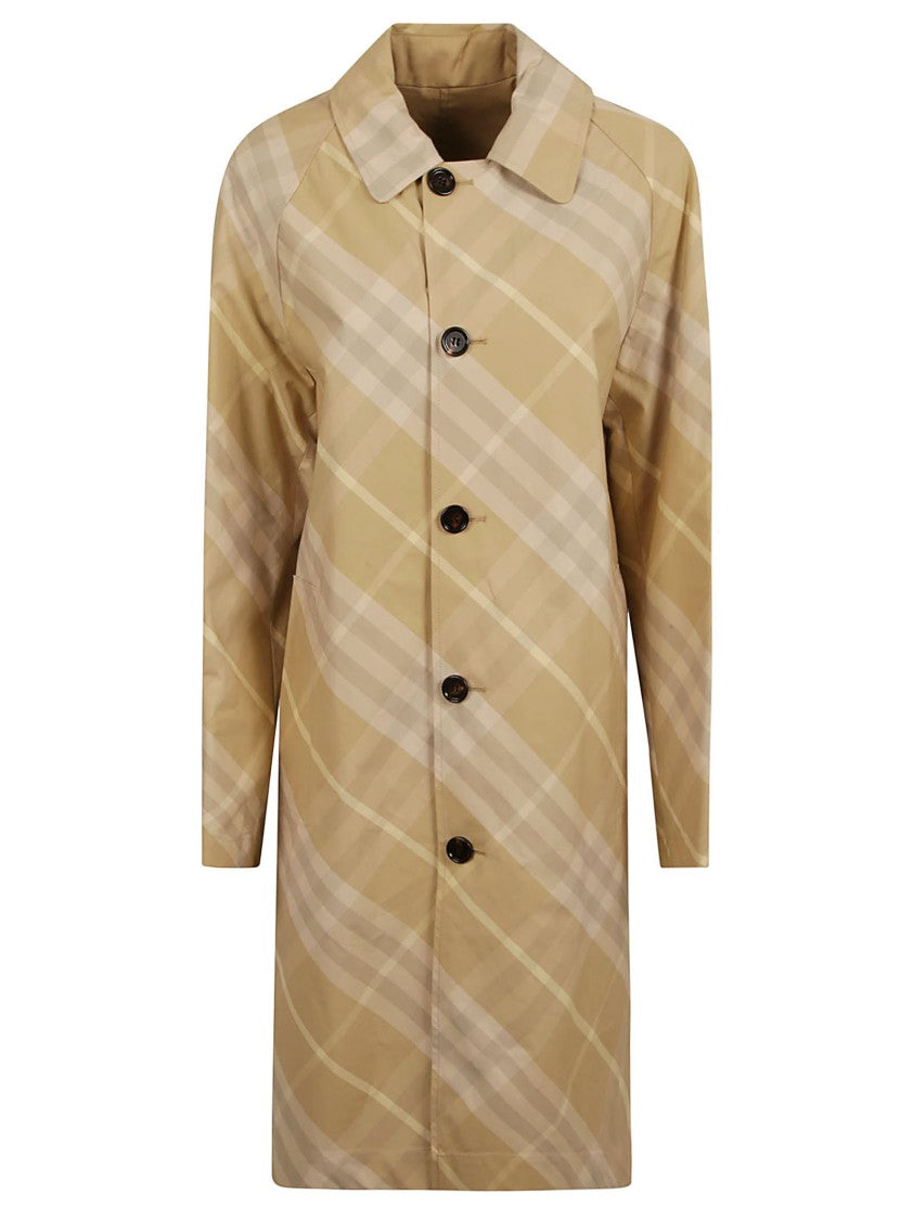 Classic Plaid Tailored Coat