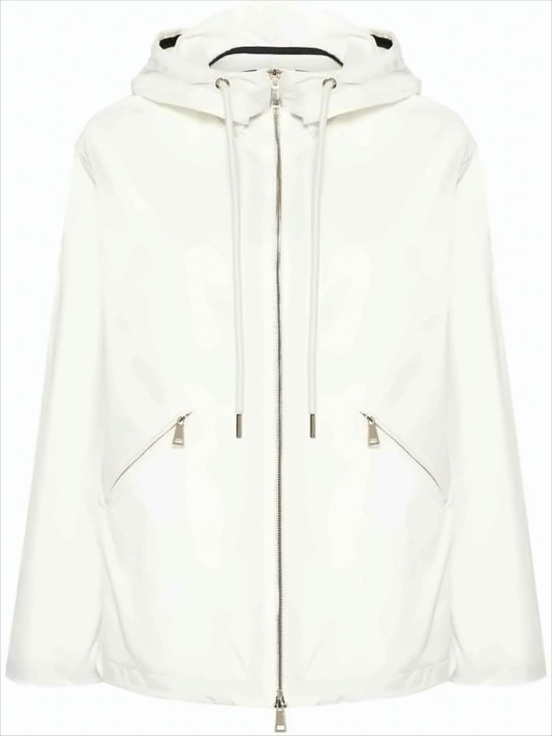 White Jacket with Front Zipper