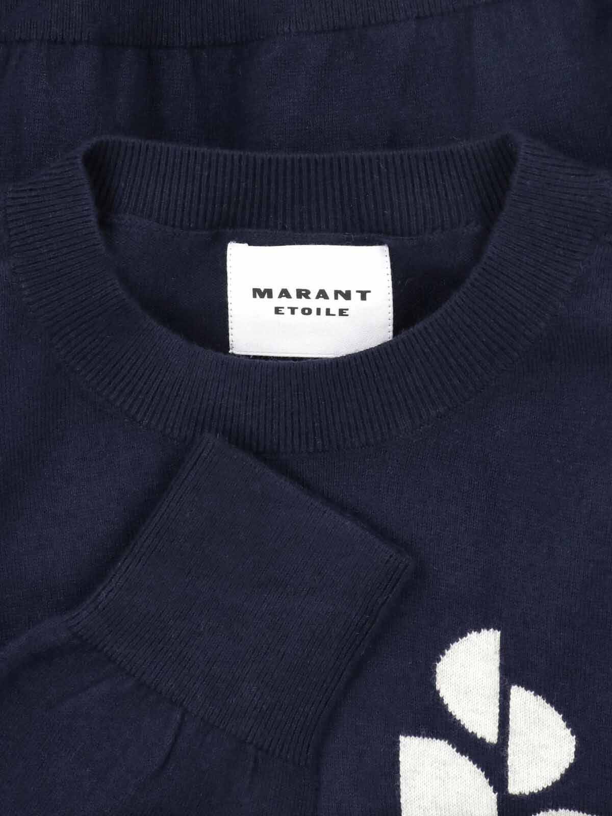 Cropped Navy Knit Sweater