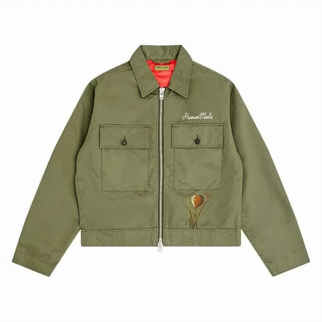 Cotton Casual Jacket with Embroidered Design